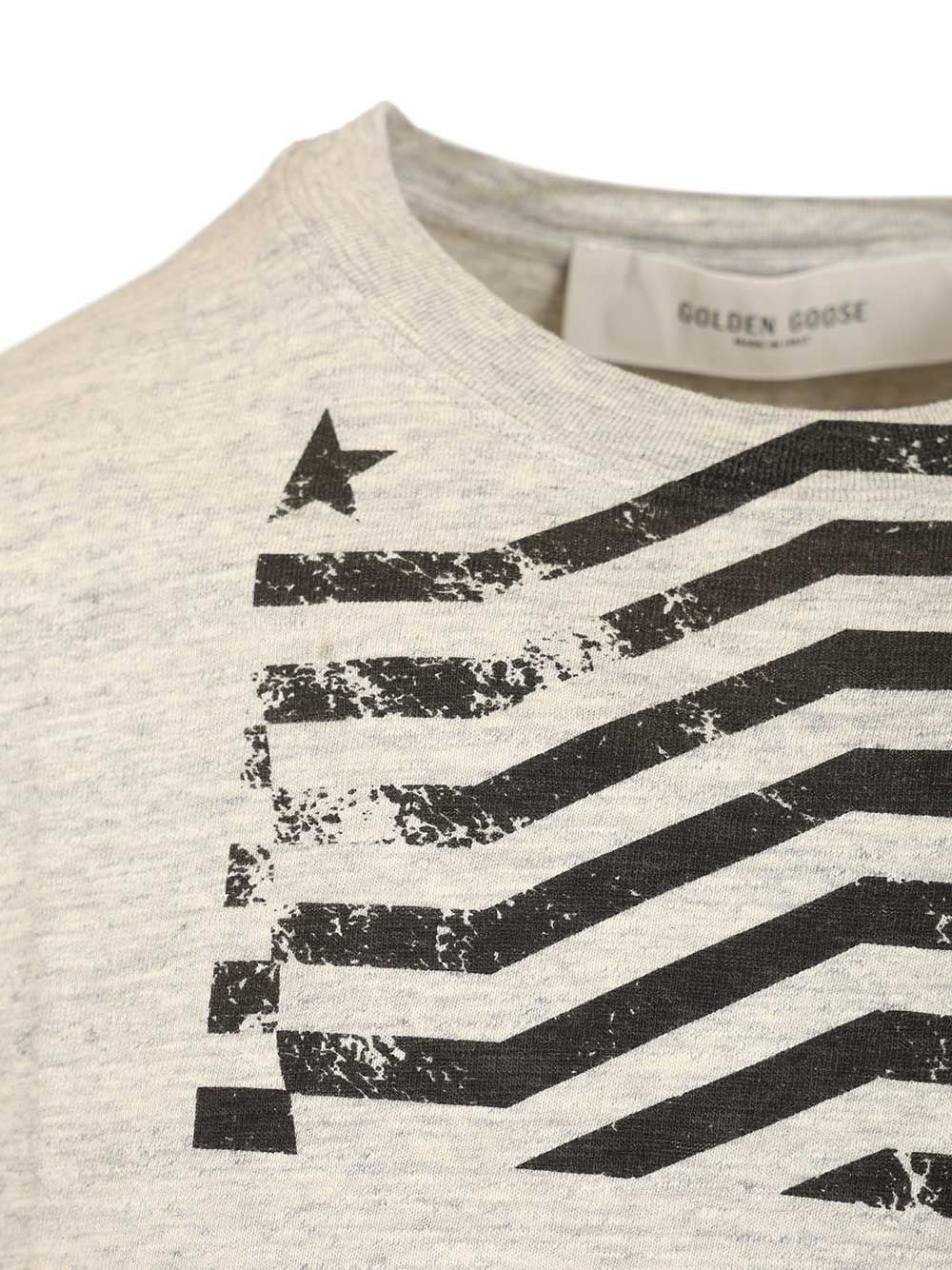Golden Goose Men Flag Print T-Shirt GOLDEN GOOSE