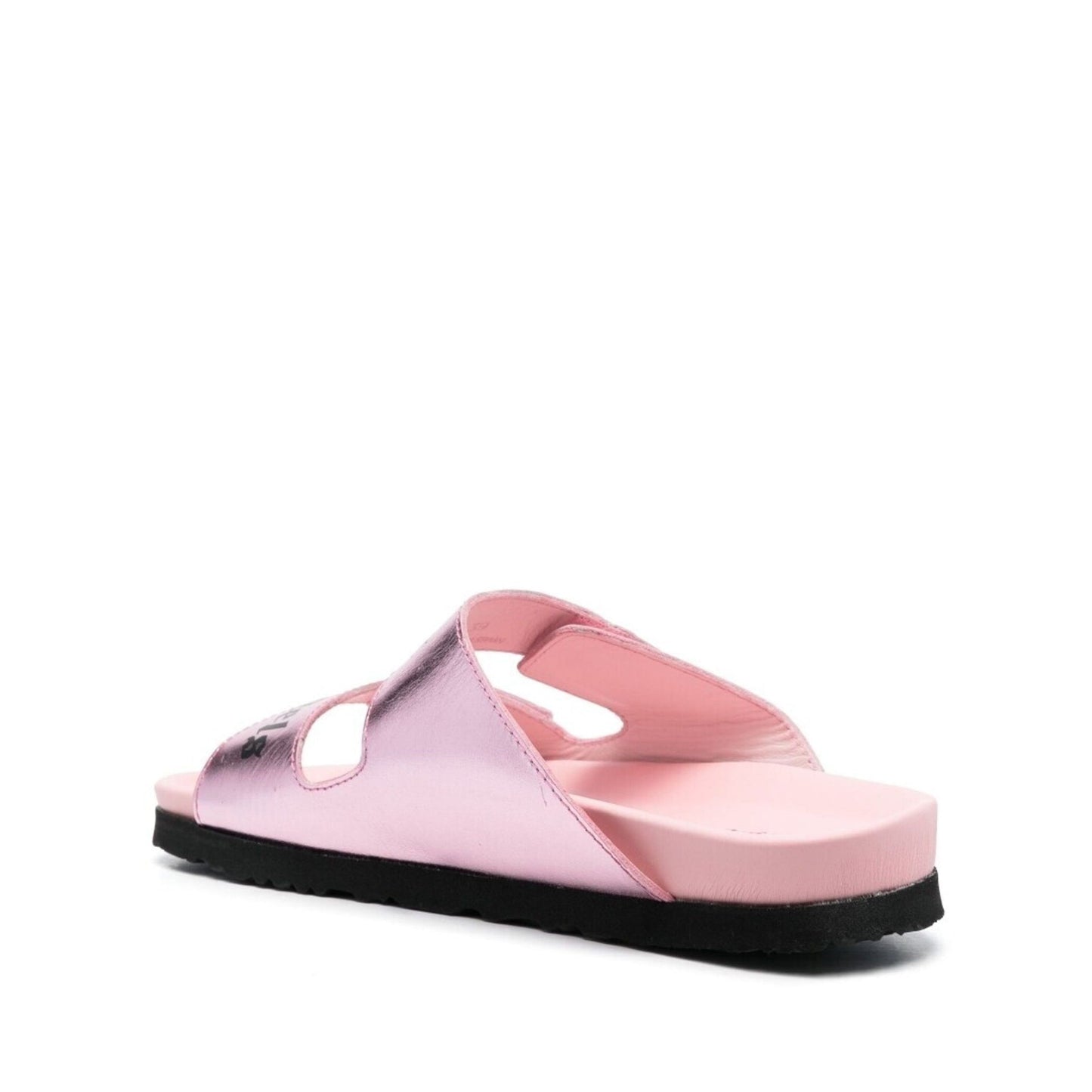 Palm Angels Leather Logo Sandals Women PALM ANGELS