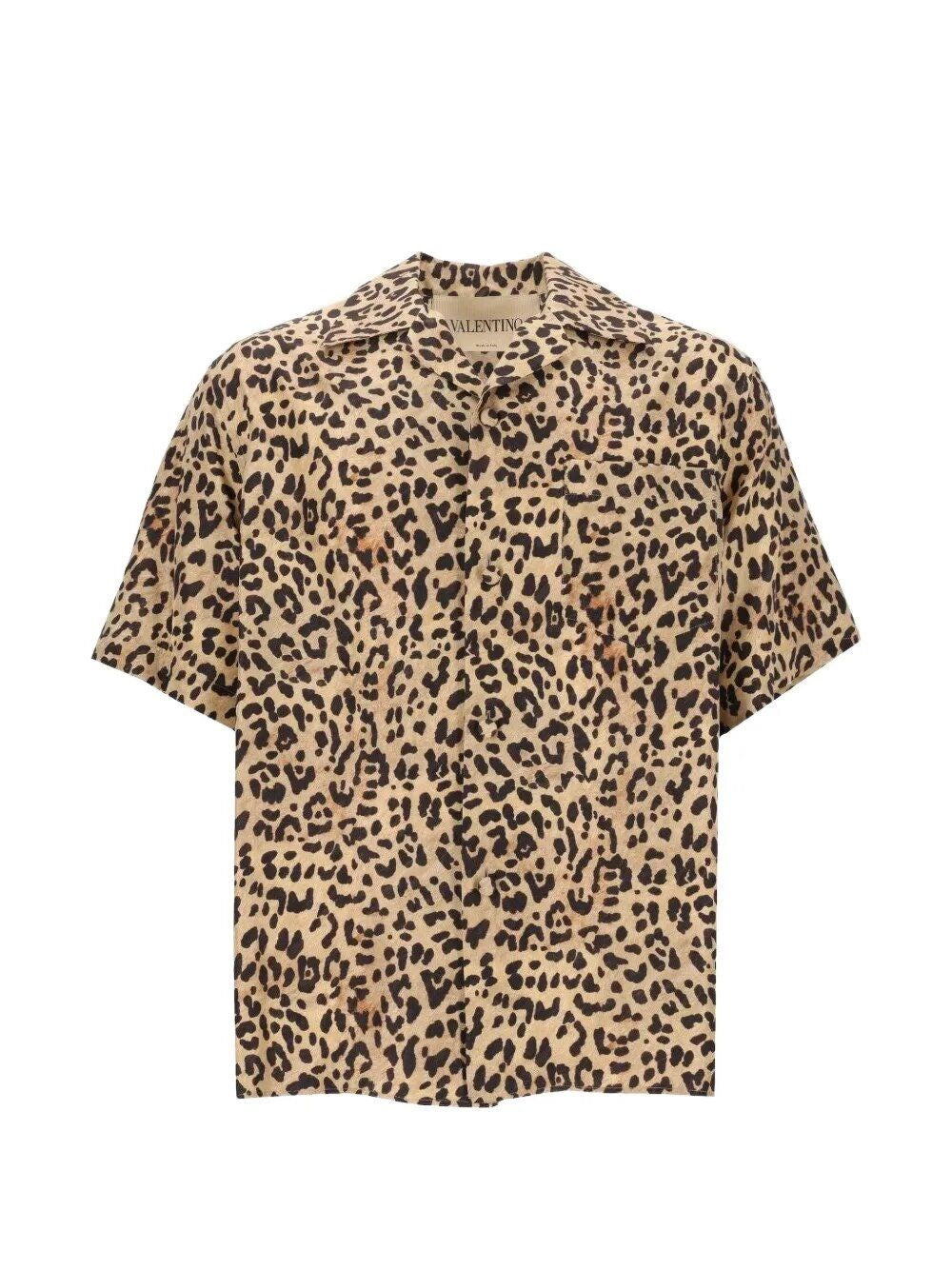 Valentino Garavani Men Silk Bowling Shirt VALENTINO GARAVANI