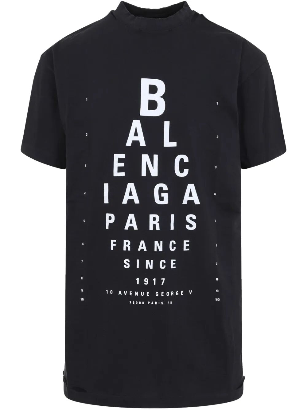 Balenciaga Women Optical Artwork Oversized T-Shirt BALENCIAGA