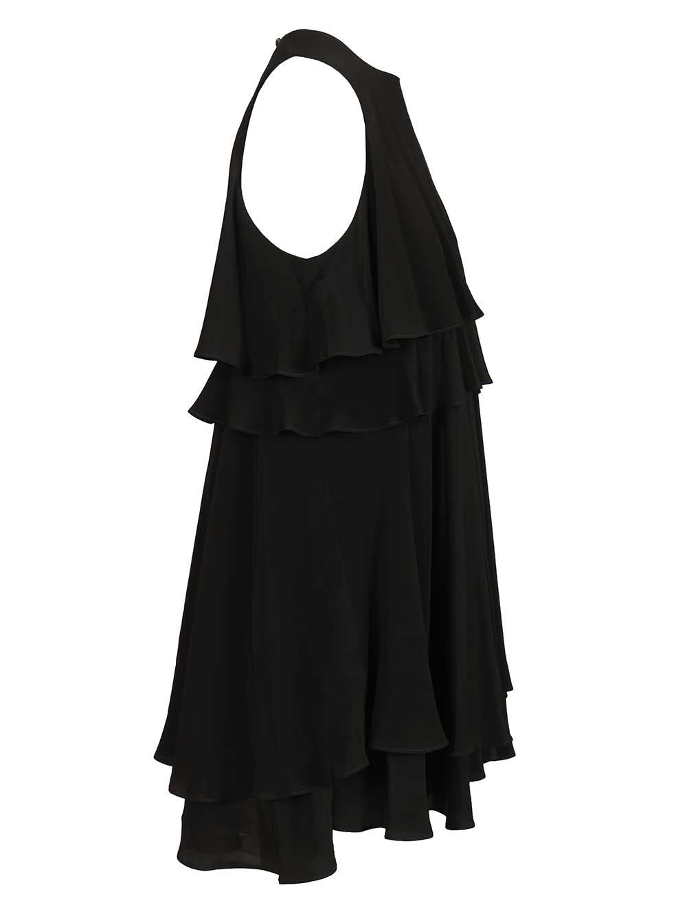 Ami Women Short Sleeveless Dress With Ruffles AMI PARIS