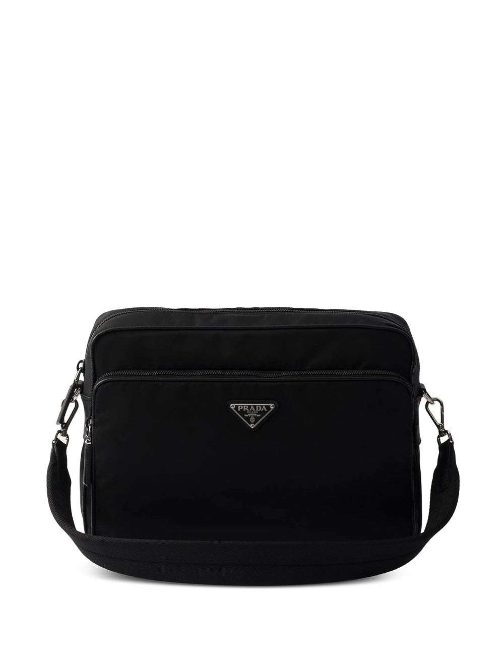 Prada Men Logo-Plaque Nylon Messenger Bag PRADA