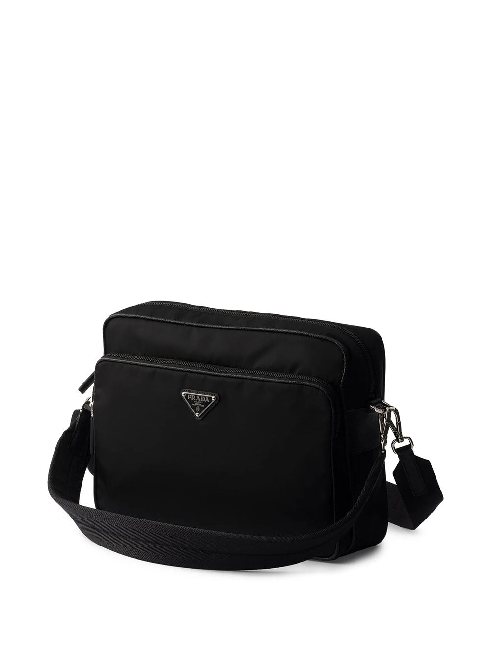 Prada Men Logo-Plaque Nylon Messenger Bag PRADA