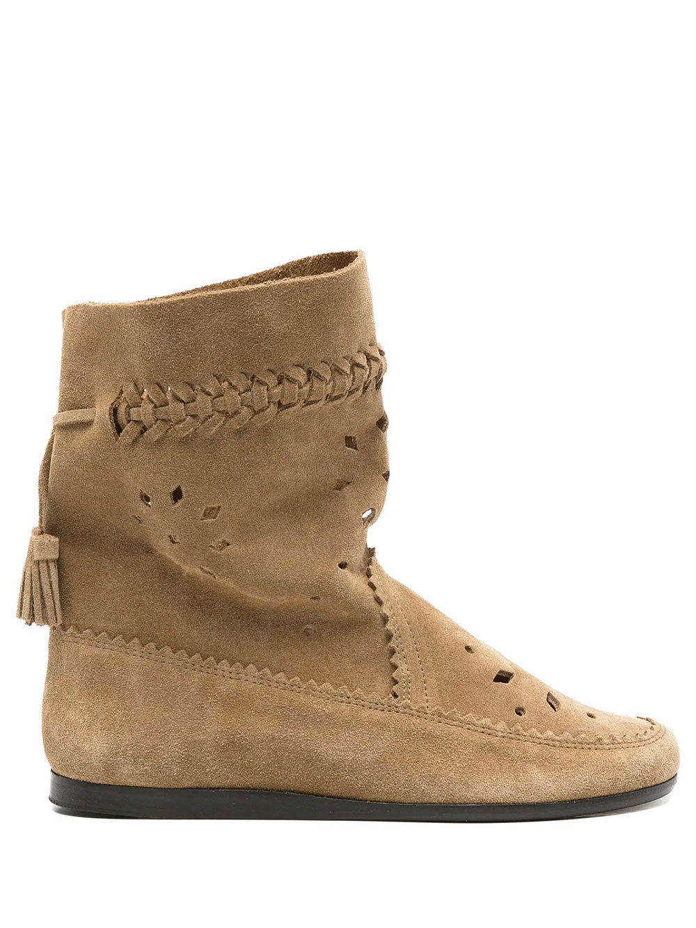 Isabel Marant Women Woosta Suede Low Boots With Perforated-Detail ISABEL MARANT