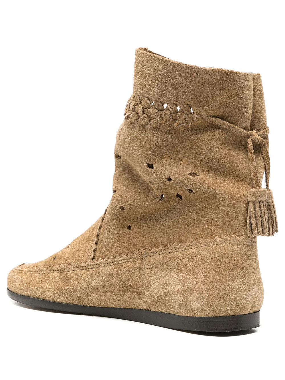 Isabel Marant Women Woosta Suede Low Boots With Perforated-Detail ISABEL MARANT