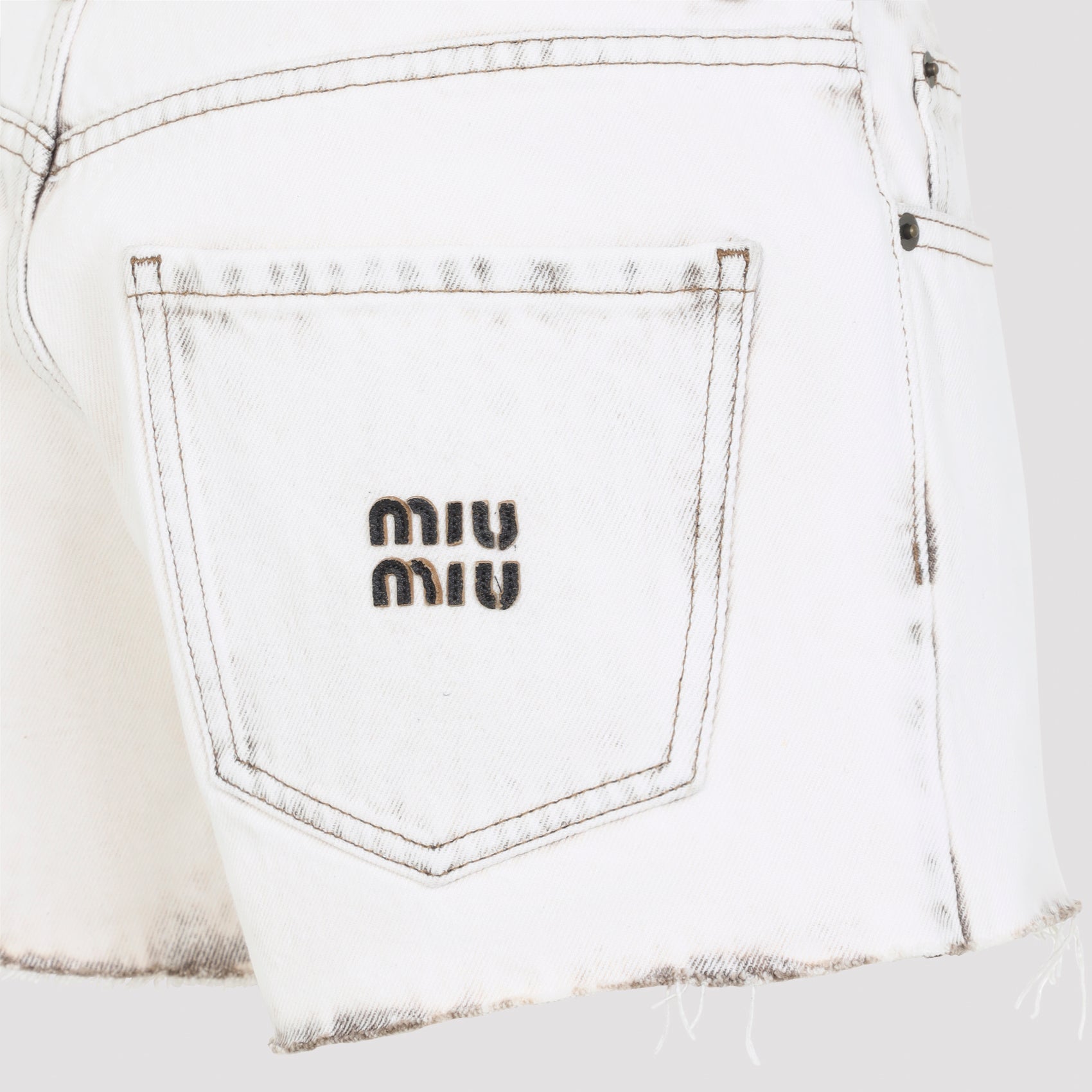 Miu Miu Denim Short Women MIU MIU