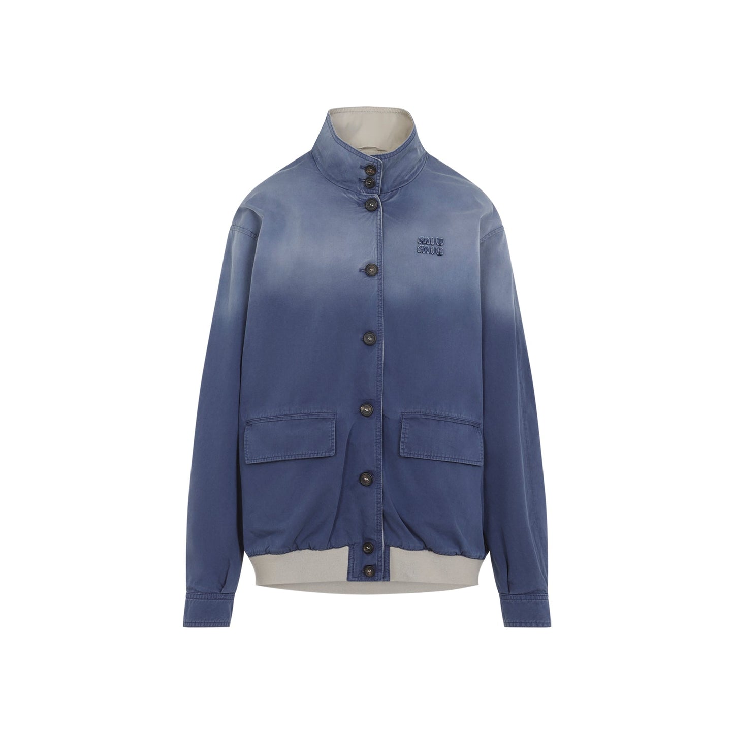 Miu Miu Old Washed Twill Blouson Women MIU MIU