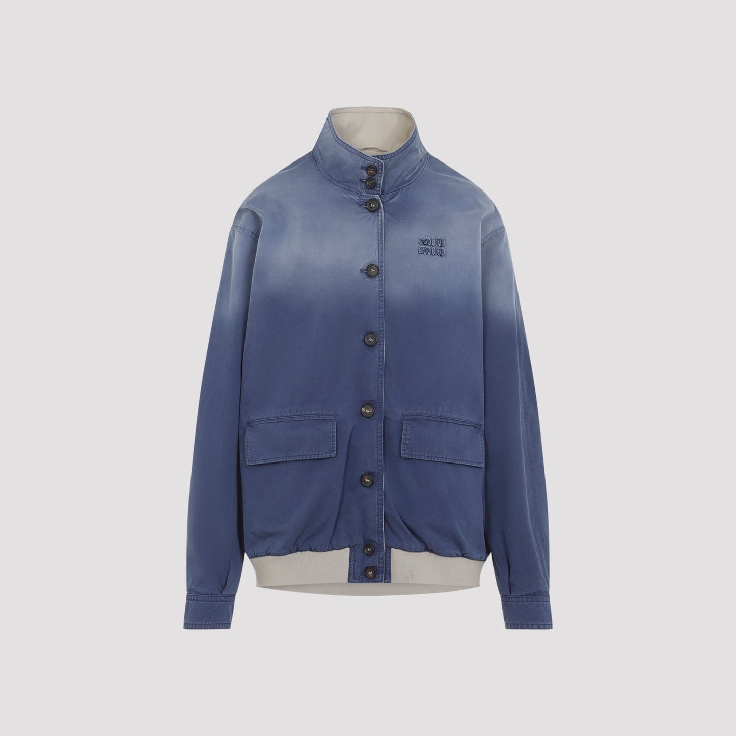Miu Miu Old Washed Twill Blouson Women MIU MIU