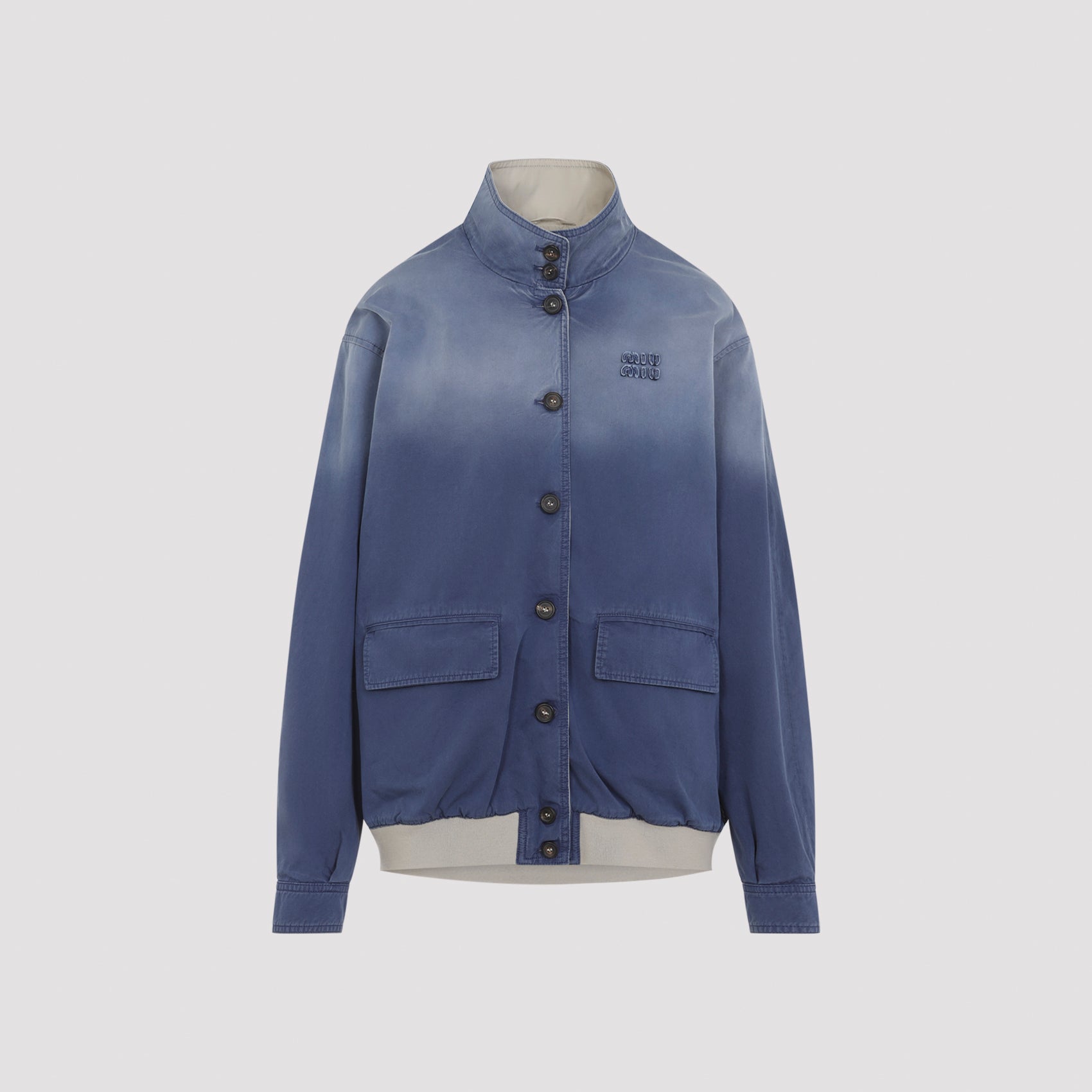 Miu Miu Old Washed Twill Blouson Women MIU MIU