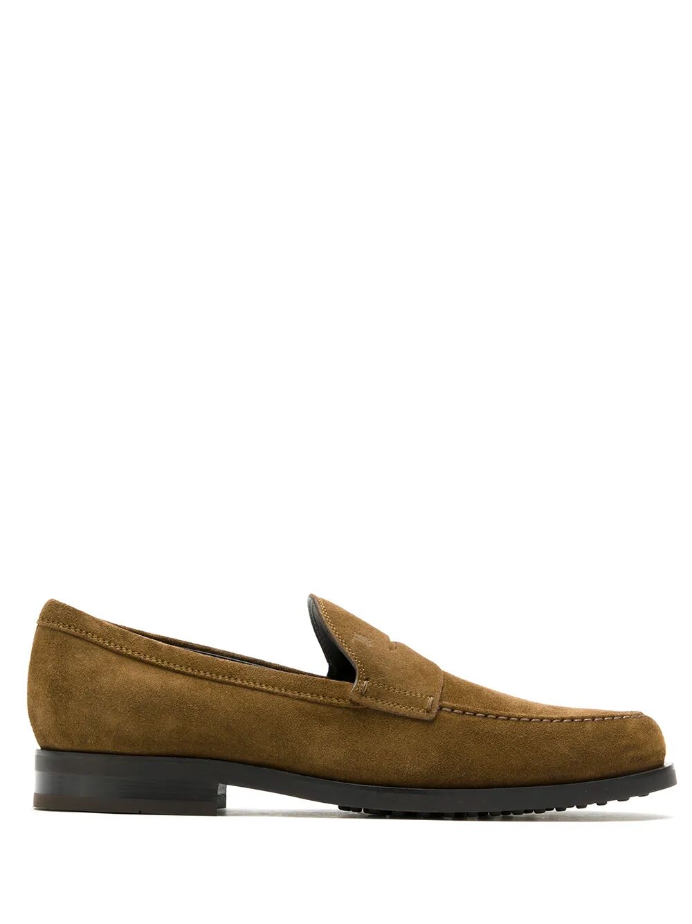 Tod's Men Suede Penny Loafers With Pebbled Rubber Outsole TOD'S
