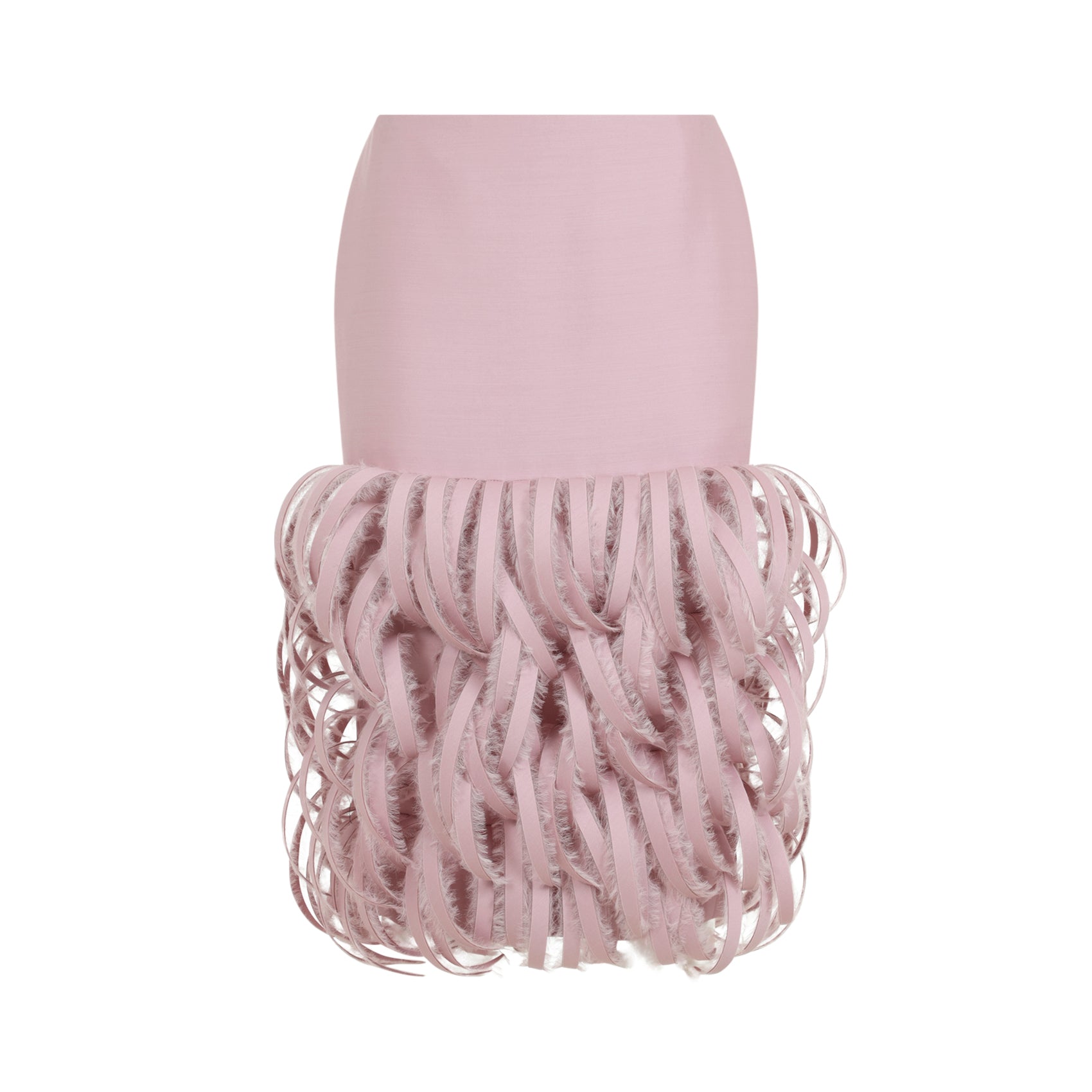 Balenciaga Fluffy Feather Pencil Skirt Women BALENCIAGA