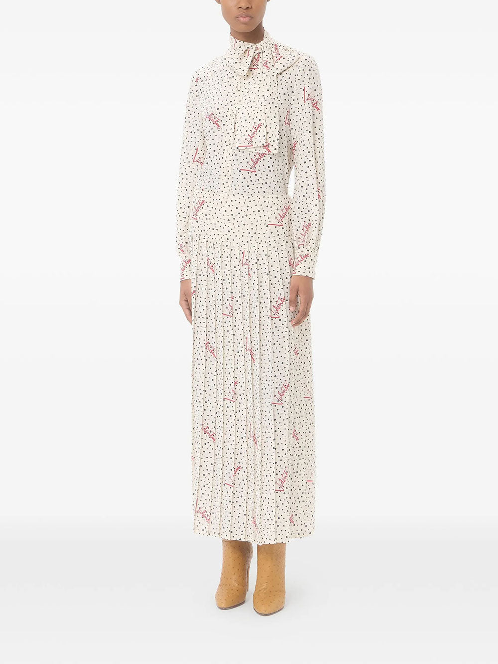 Valentino Garavani Women Camicia In Crepe De Chine Bollicine Plusdepois VALENTINO GARAVANI