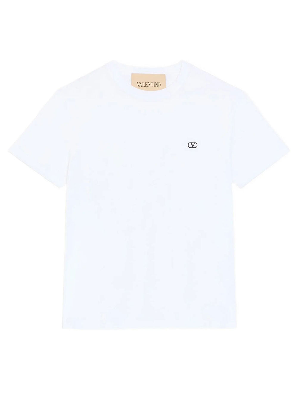 Valentino Garavani Men Valentino Cotton T-Shirt With Vlogo Embroidery VALENTINO GARAVANI