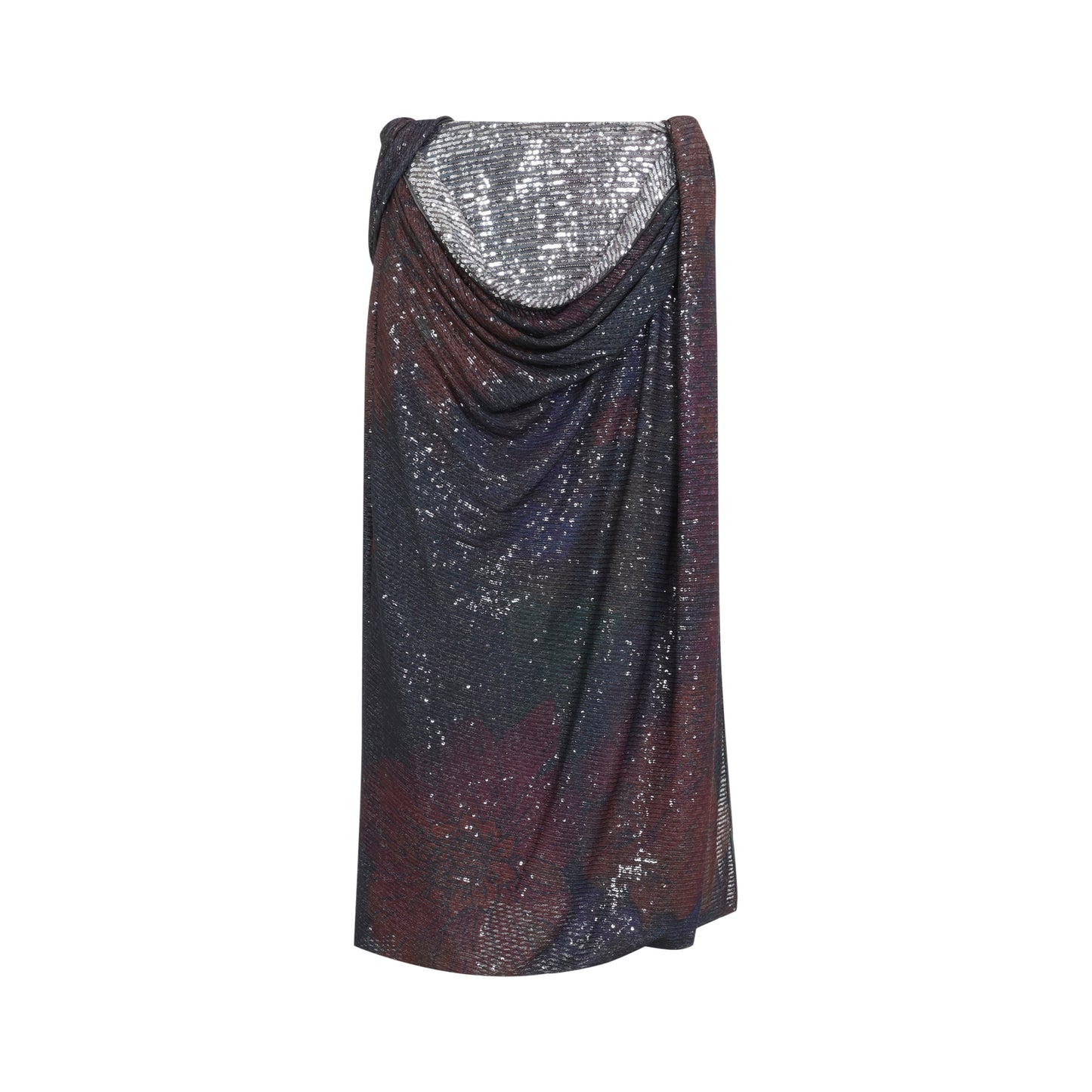 Maison Margiela Sequins Draped Maxi Skirt Women MAISON MARGIELA