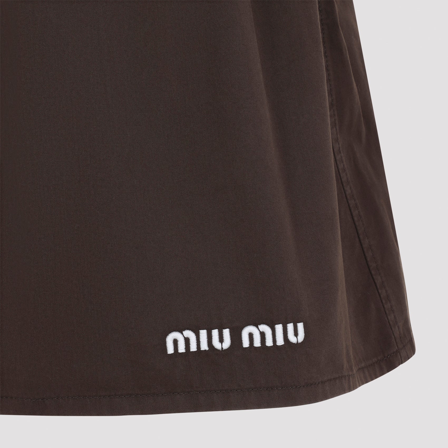 Miu Miu Cotton Skirt Women MIU MIU