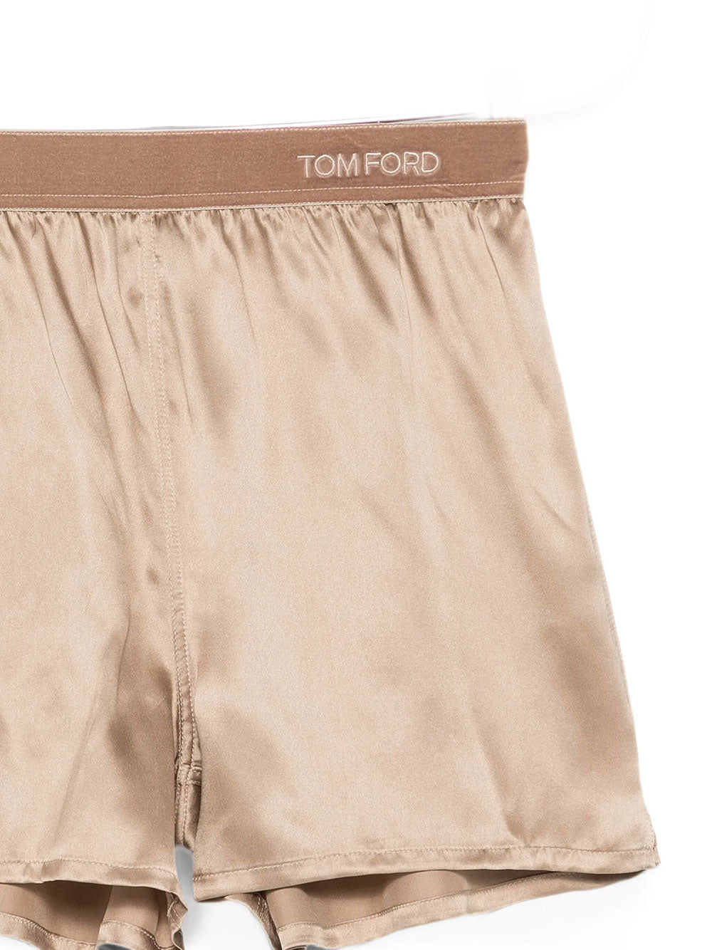 Tom Ford Women Logo-Waistband Silk Shorts TOM FORD