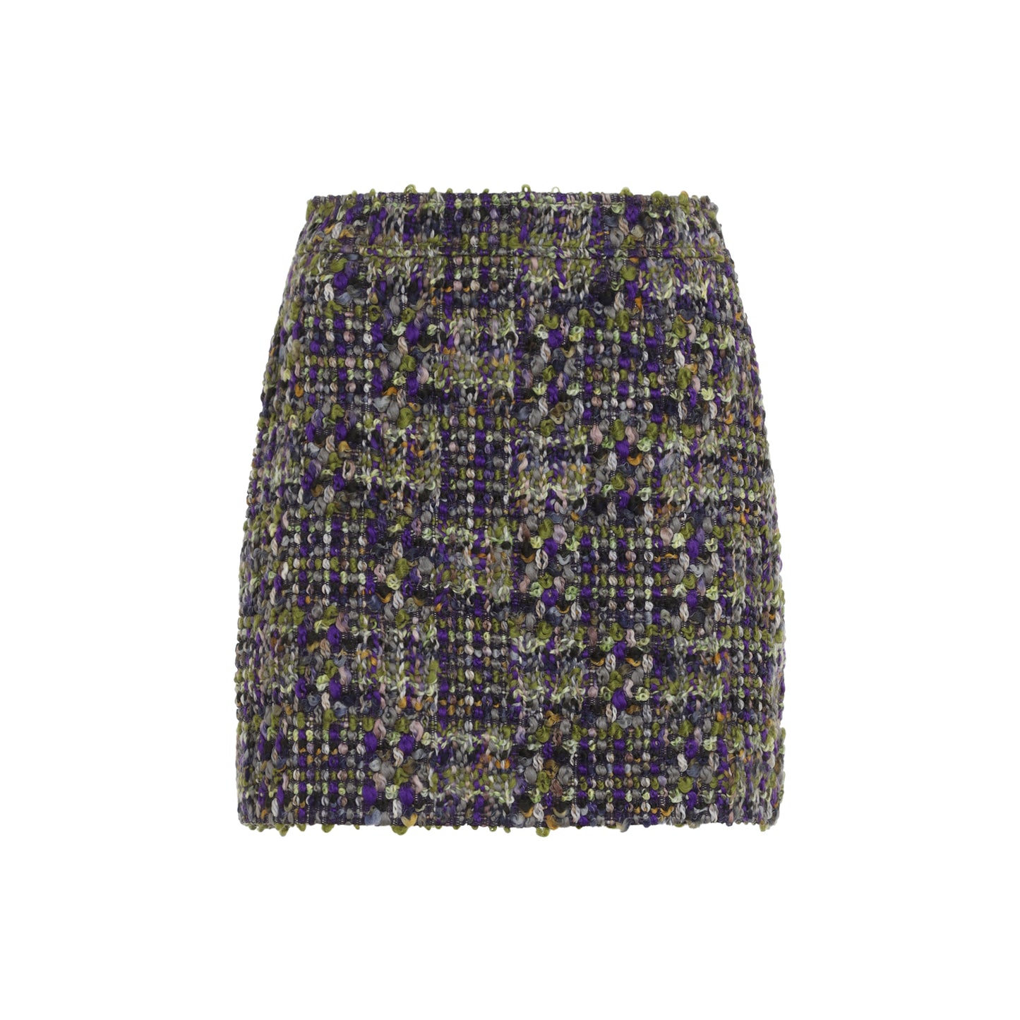 Saint Laurent Tweed Mini Skirt Women SAINT LAURENT