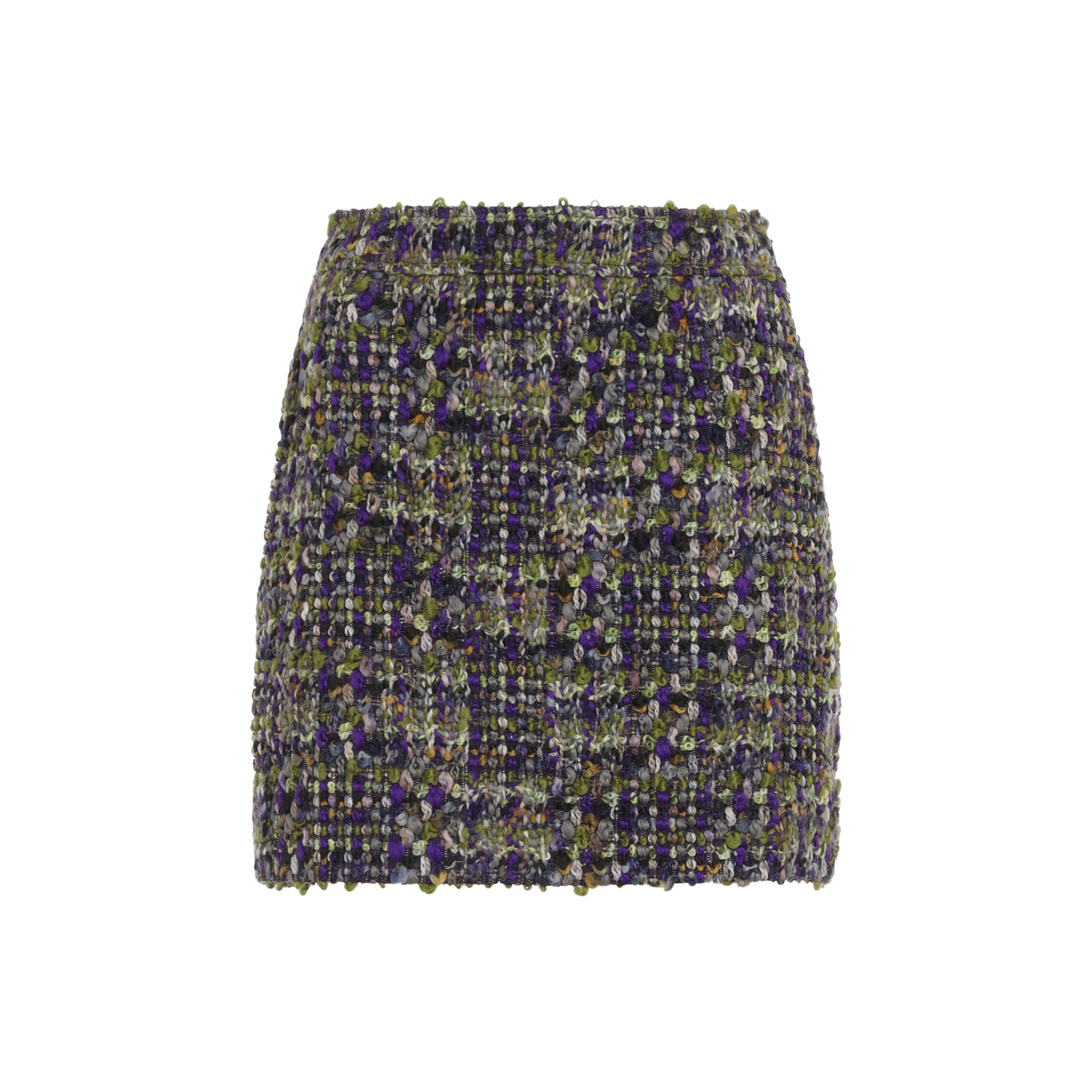 Saint Laurent Tweed Mini Skirt Women SAINT LAURENT