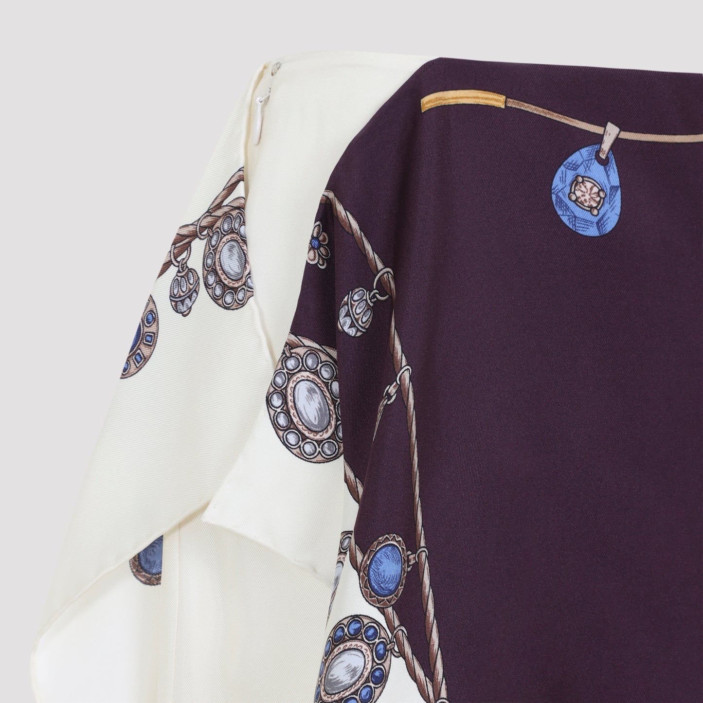 Versace Silk Stolen Jewels Skirt Women VERSACE