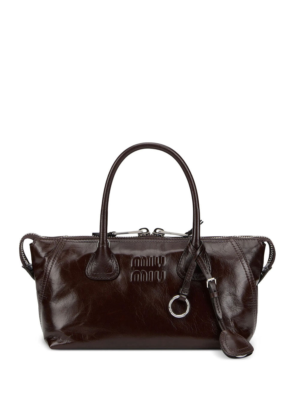 Miu Miu Women Borsa Tote In Pelle Con Logo In Rilievo MIU MIU