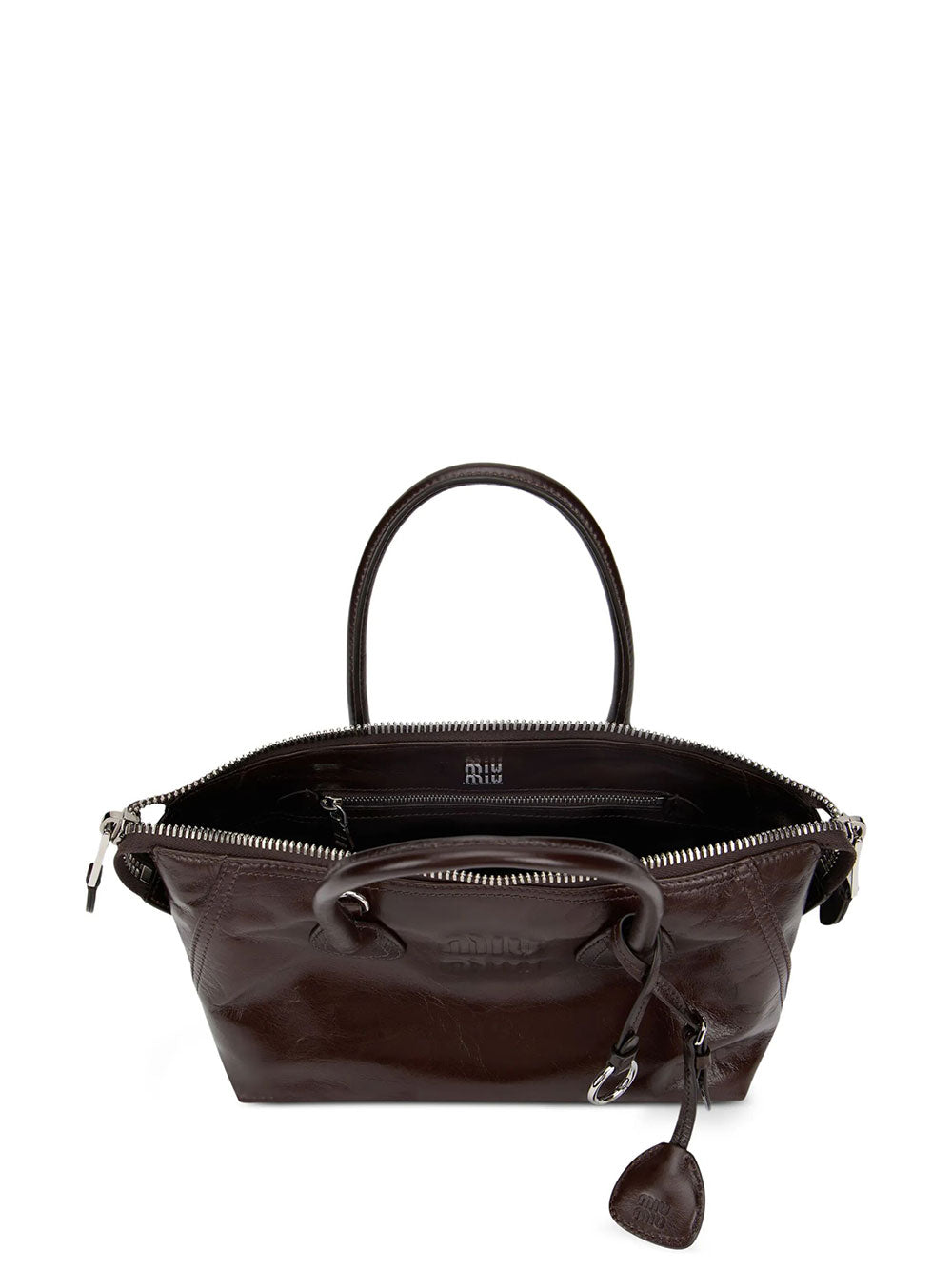 Miu Miu Women Borsa Tote In Pelle Con Logo In Rilievo MIU MIU