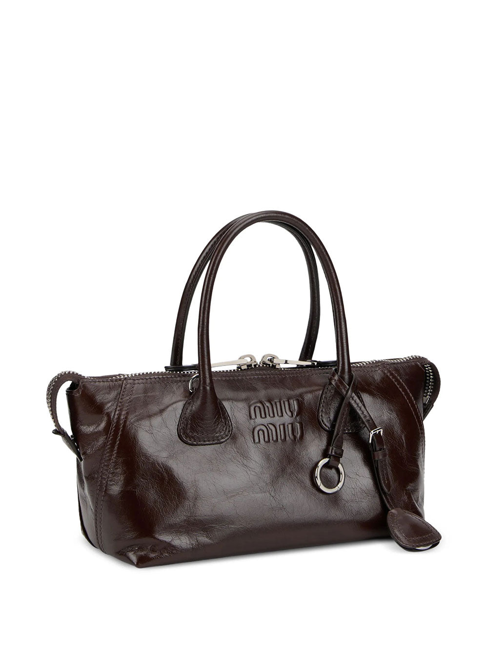 Miu Miu Women Borsa Tote In Pelle Con Logo In Rilievo MIU MIU
