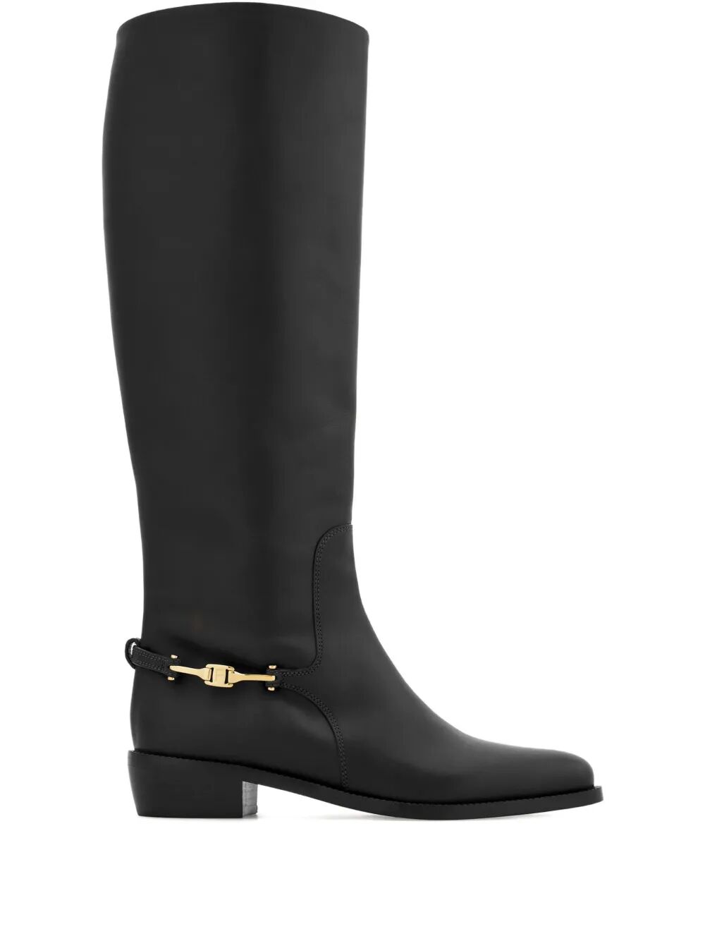Ferragamo Women F Buckle Therma Knee Riding Boots FERRAGAMO