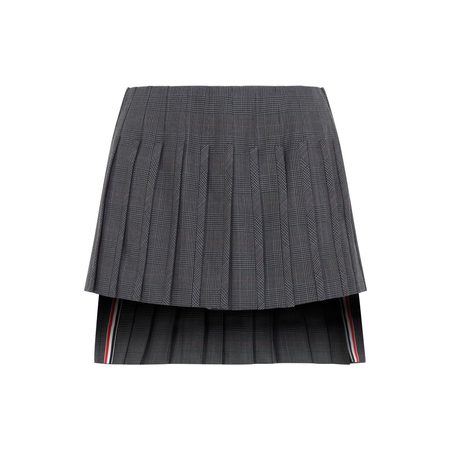 Thom Browne Low Rise Mini Narrow Pleated Skirt Women THOM BROWNE
