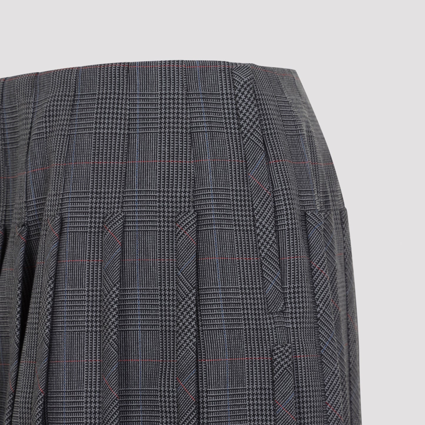 Thom Browne Low Rise Mini Narrow Pleated Skirt Women THOM BROWNE
