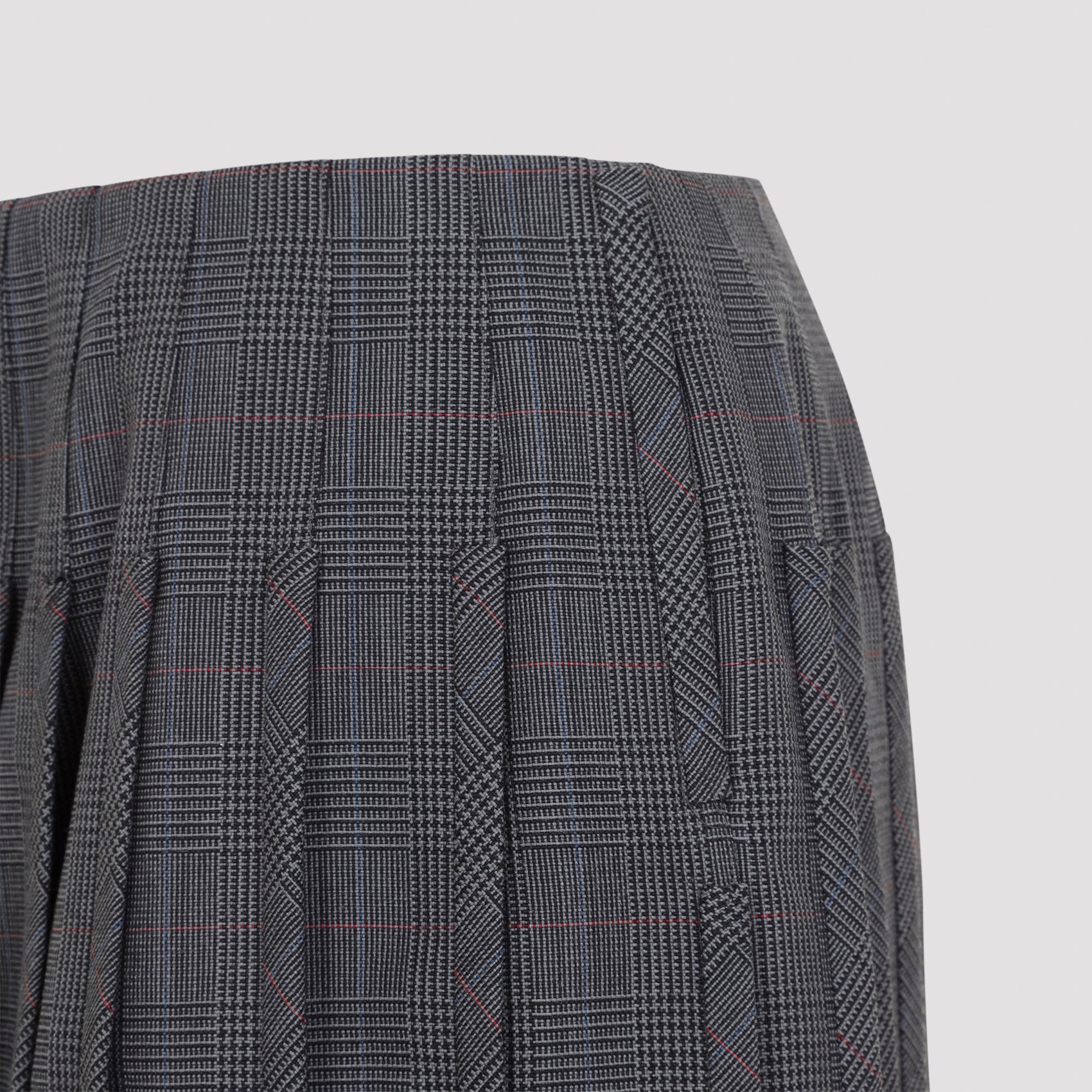 Thom Browne Low Rise Mini Narrow Pleated Skirt Women THOM BROWNE