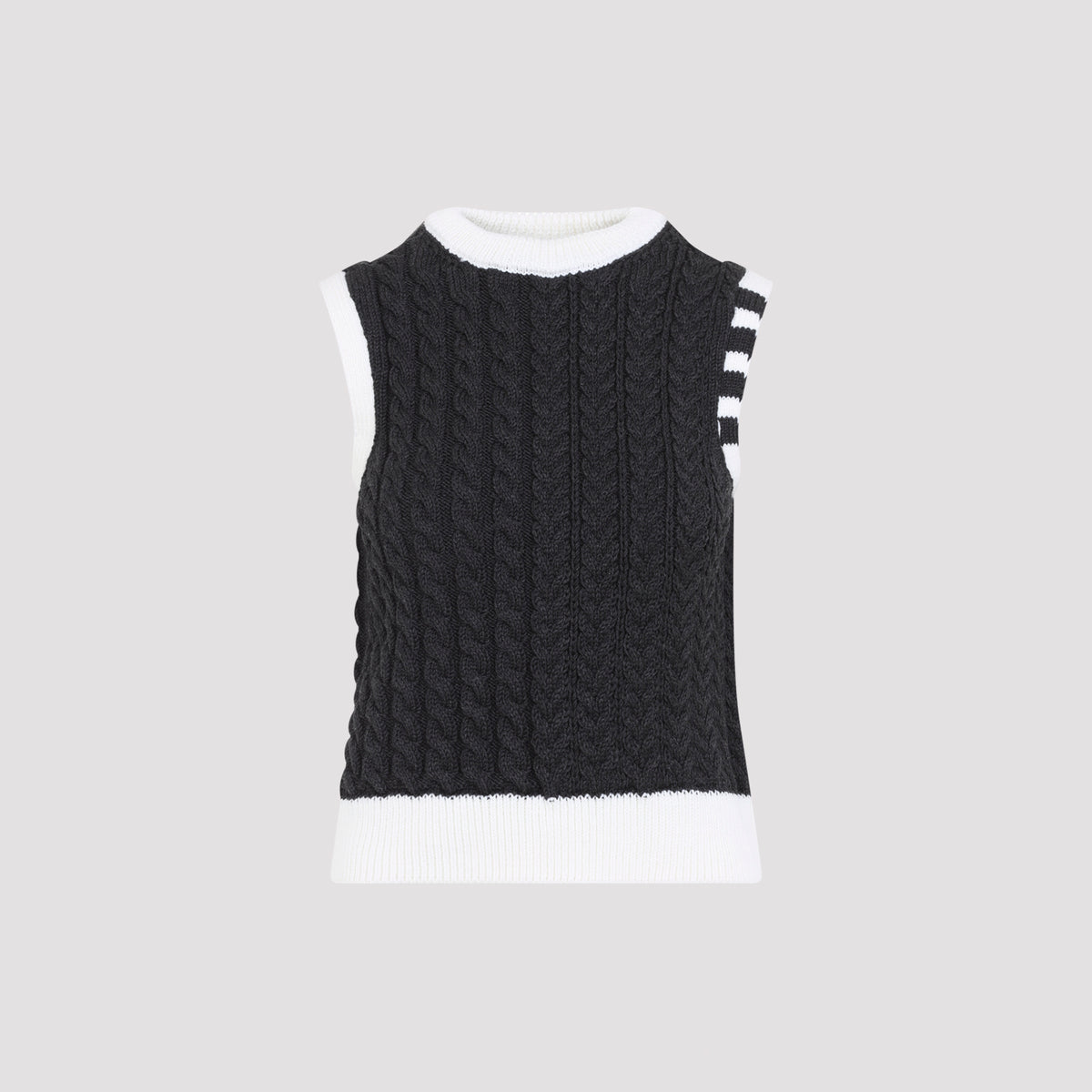 Thom Browne Aran Cable Shell Top Women THOM BROWNE