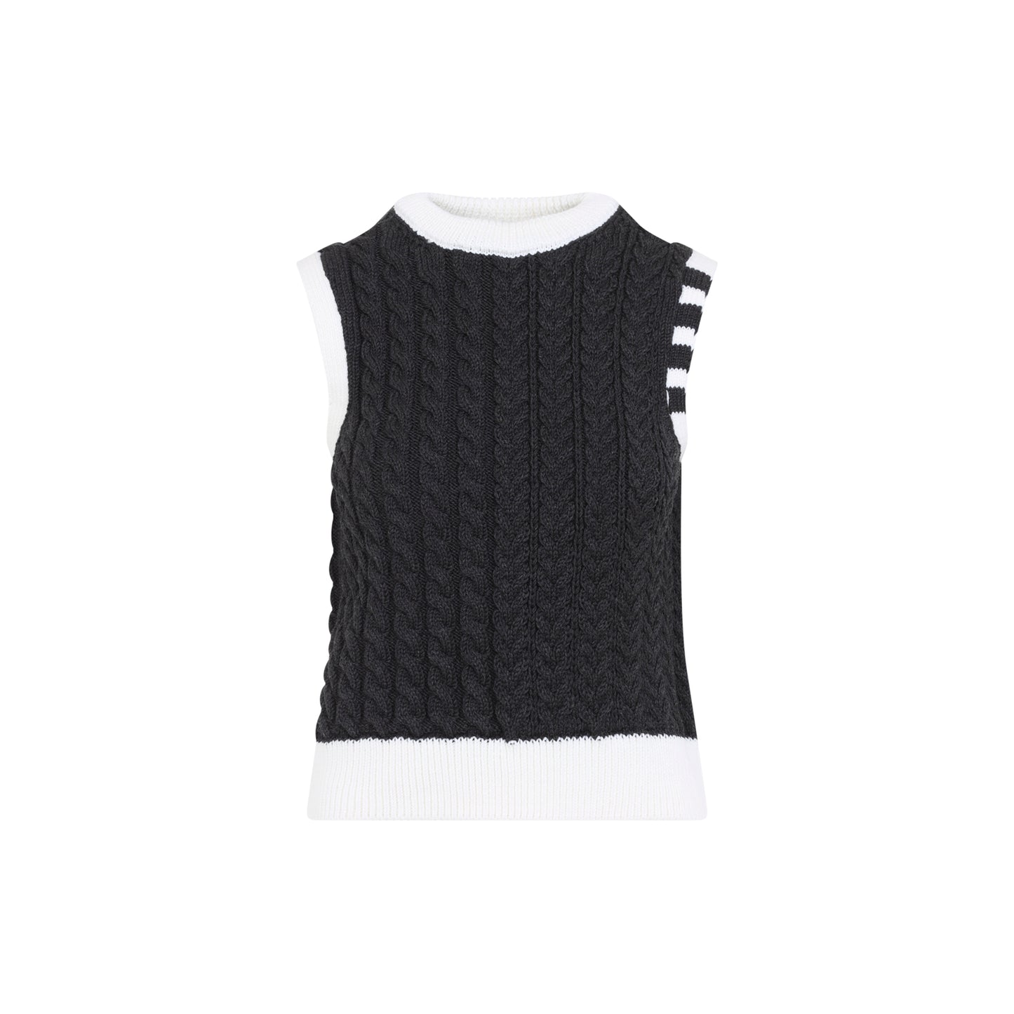 Thom Browne Aran Cable Shell Top Women THOM BROWNE
