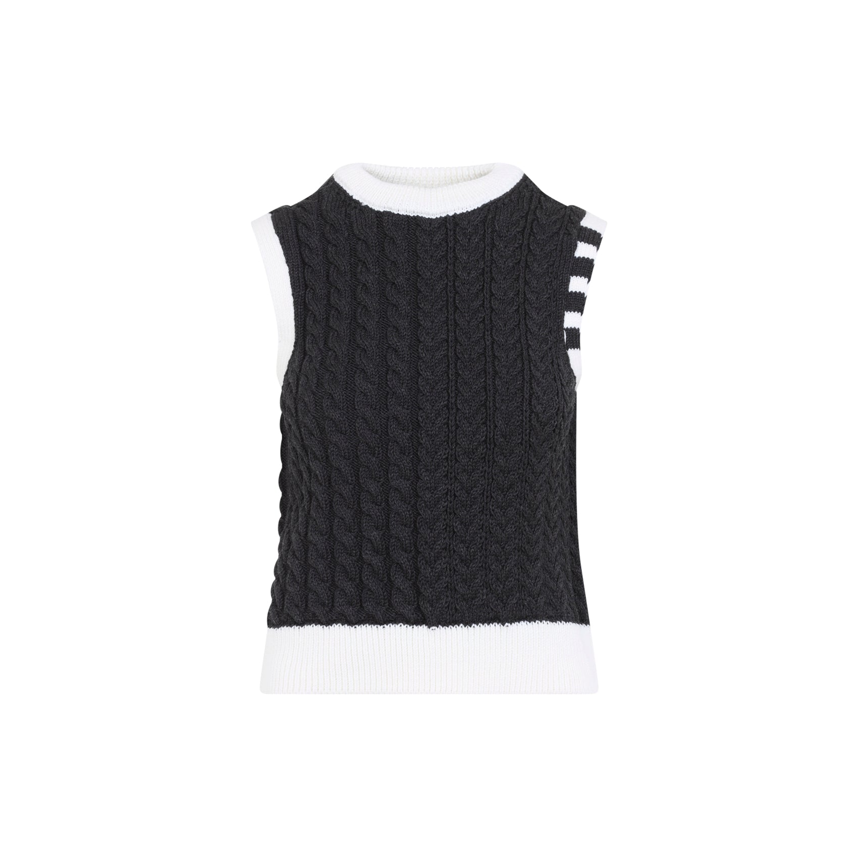 Thom Browne Aran Cable Shell Top Women THOM BROWNE
