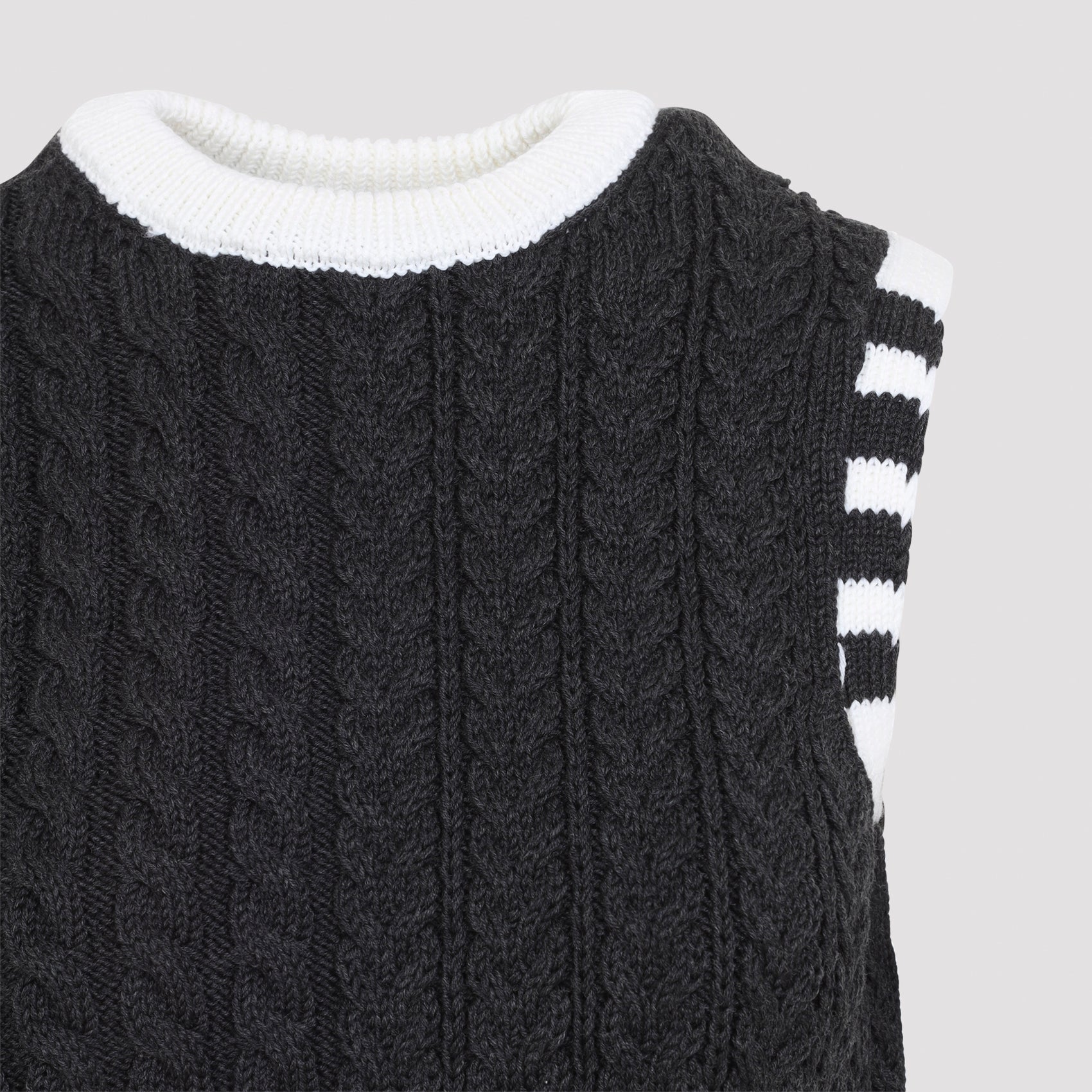 Thom Browne Aran Cable Shell Top Women THOM BROWNE