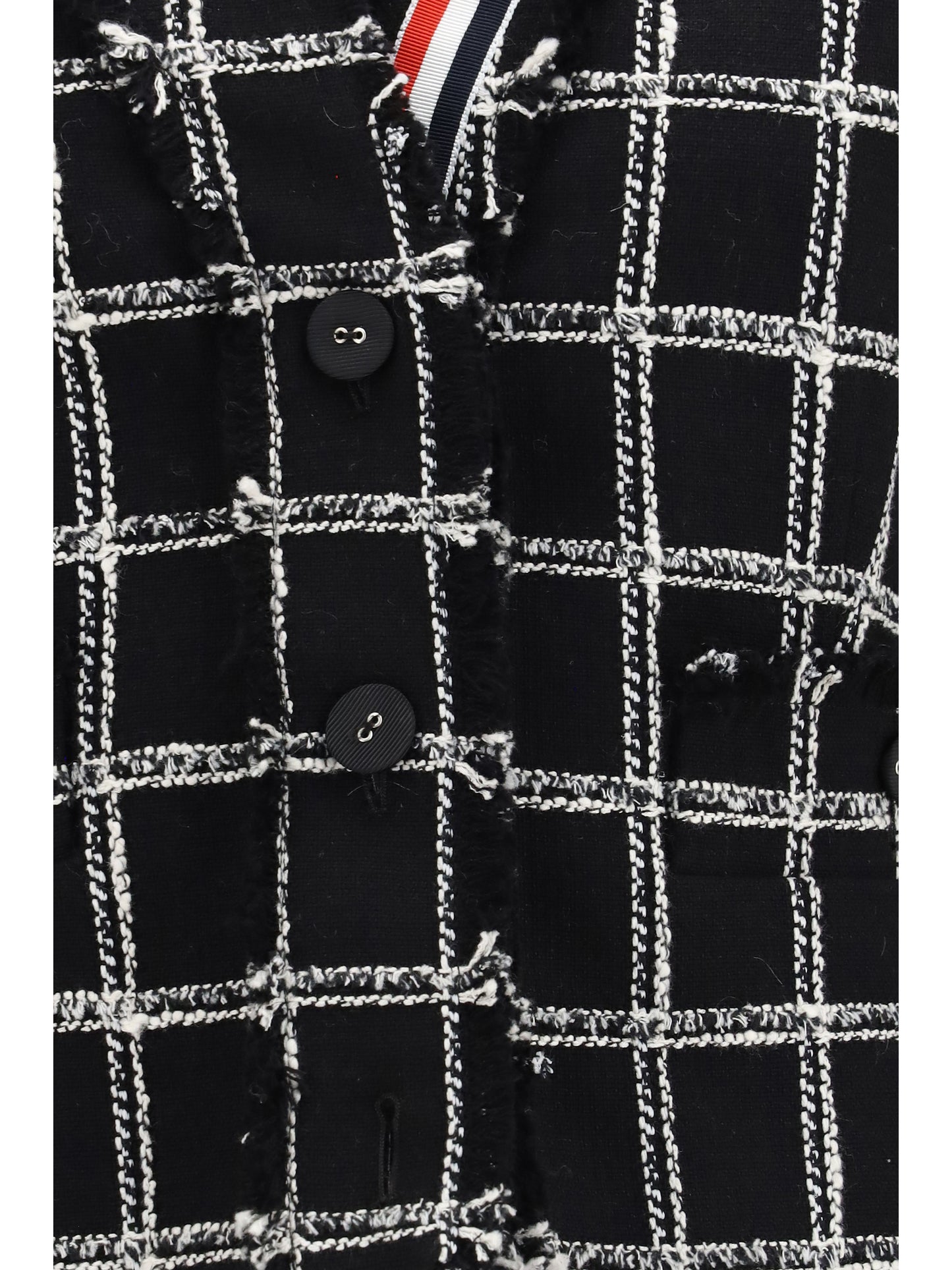 Thom Browne Women Checked Tweed Cardigan Jacket THOM BROWNE