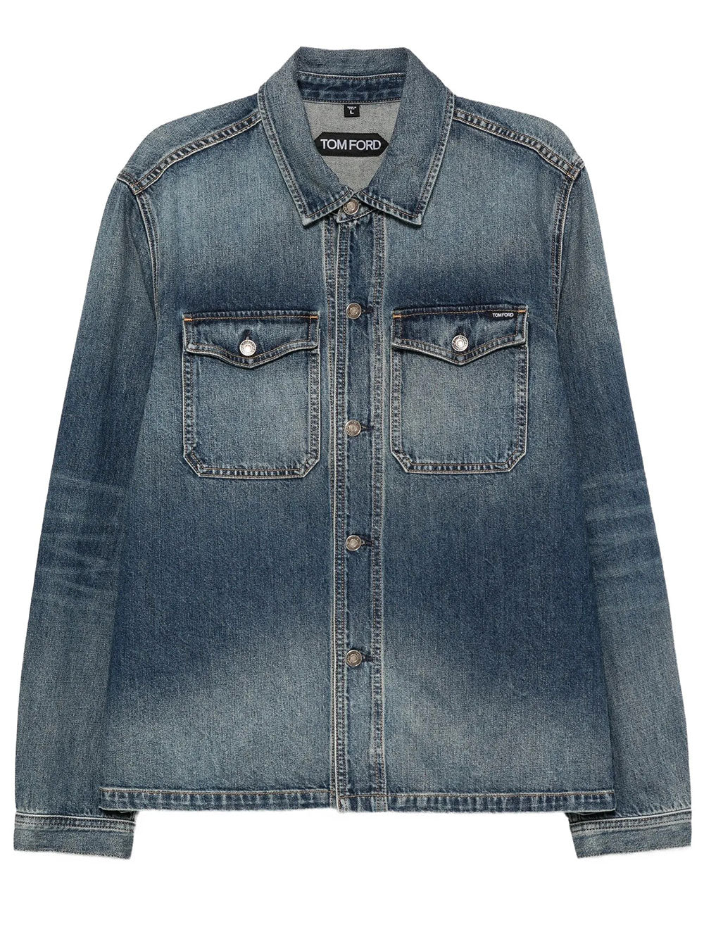 Giacca In Denim Con Effetto Schiarito Women TOM FORD