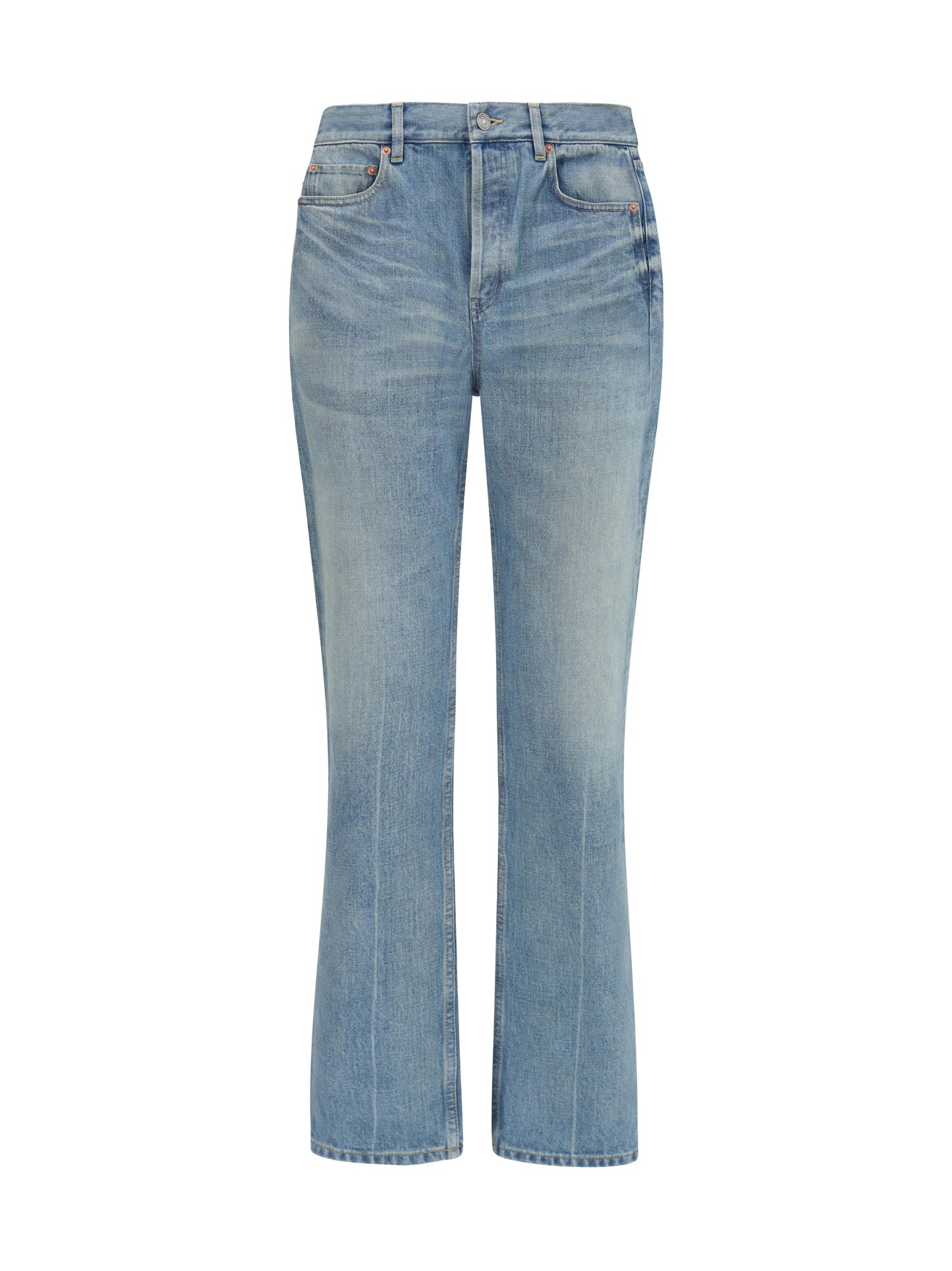 Saint Laurent Women Authentic Straight Jeans SAINT LAURENT