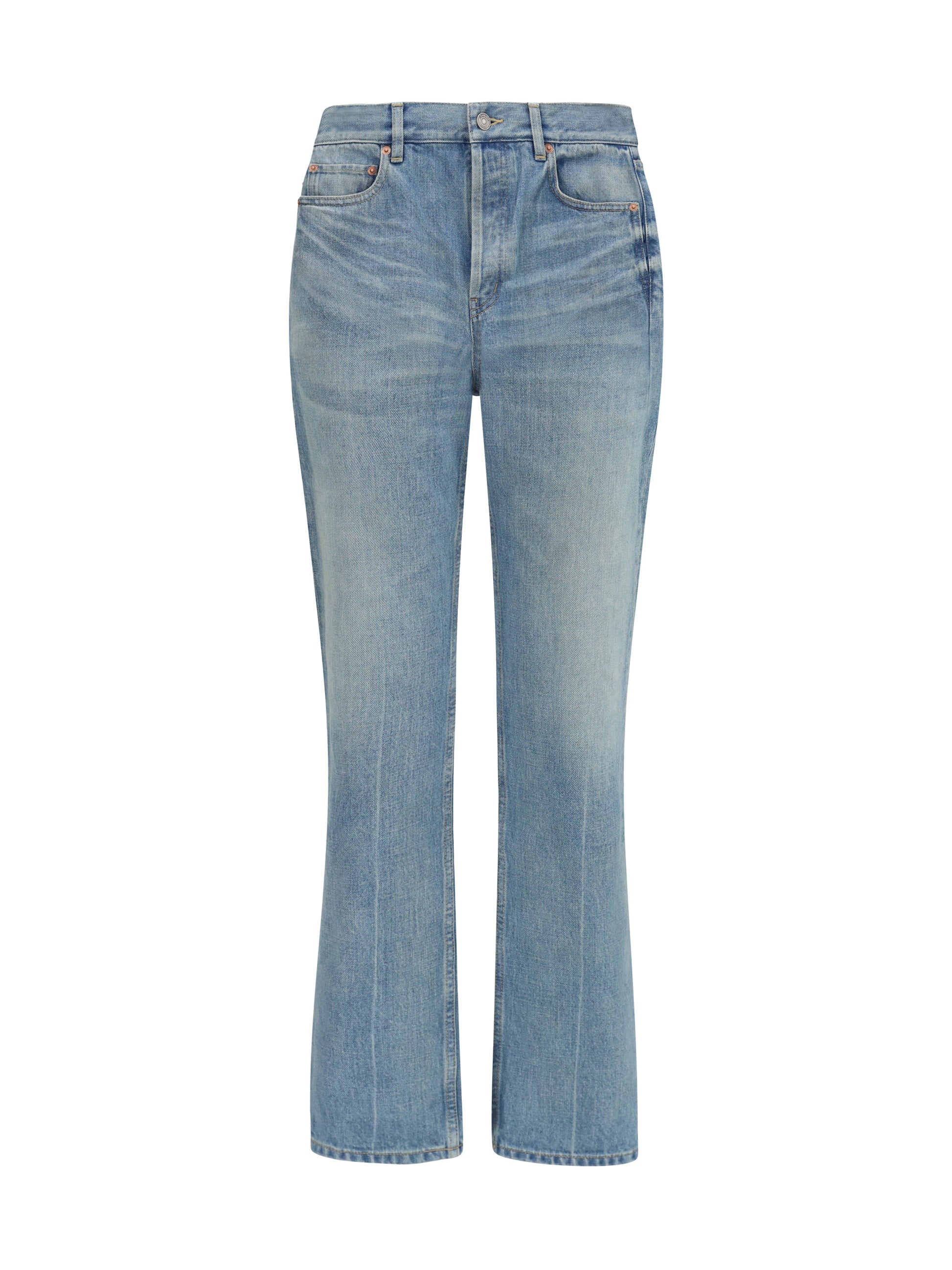 Saint Laurent Women Authentic Straight Jeans SAINT LAURENT