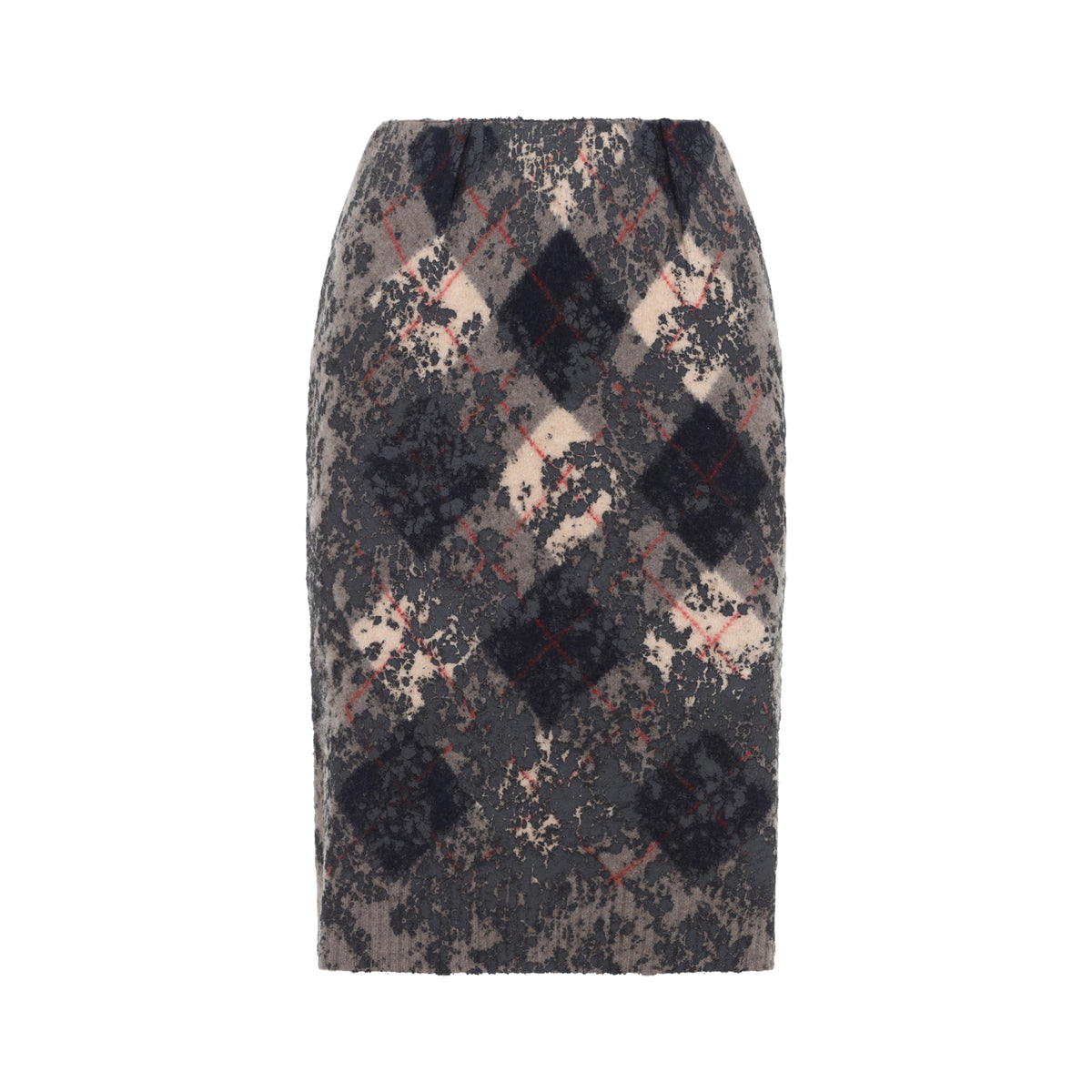Maison Margiela Argyle Knitwear Midi Skirt Women MAISON MARGIELA