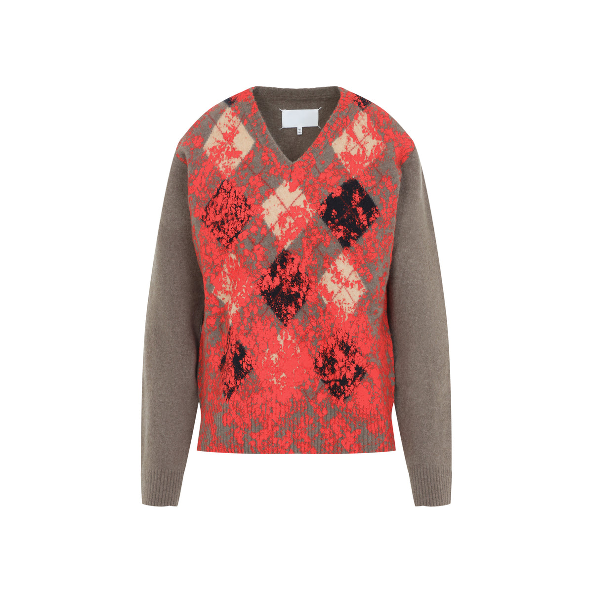 Maison Margiela Overpainted Argyle Sweater Unisex MAISON MARGIELA