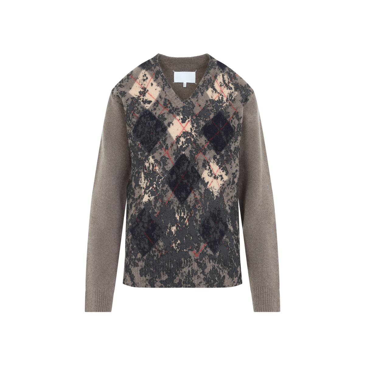 Maison Margiela Overpainted Argyle Sweater Unisex MAISON MARGIELA