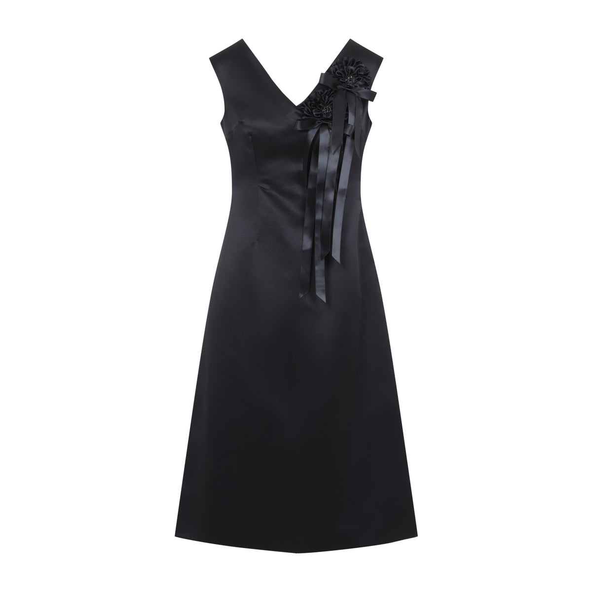 Simone Rocha Ribbon Rosette Portrait Dress Women SIMONE ROCHA