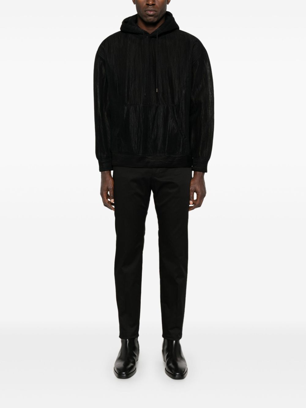 Dolce & Gabbana Men Logo-Embroidered Tapered Leg Cotton Trousers DOLCE & GABBANA