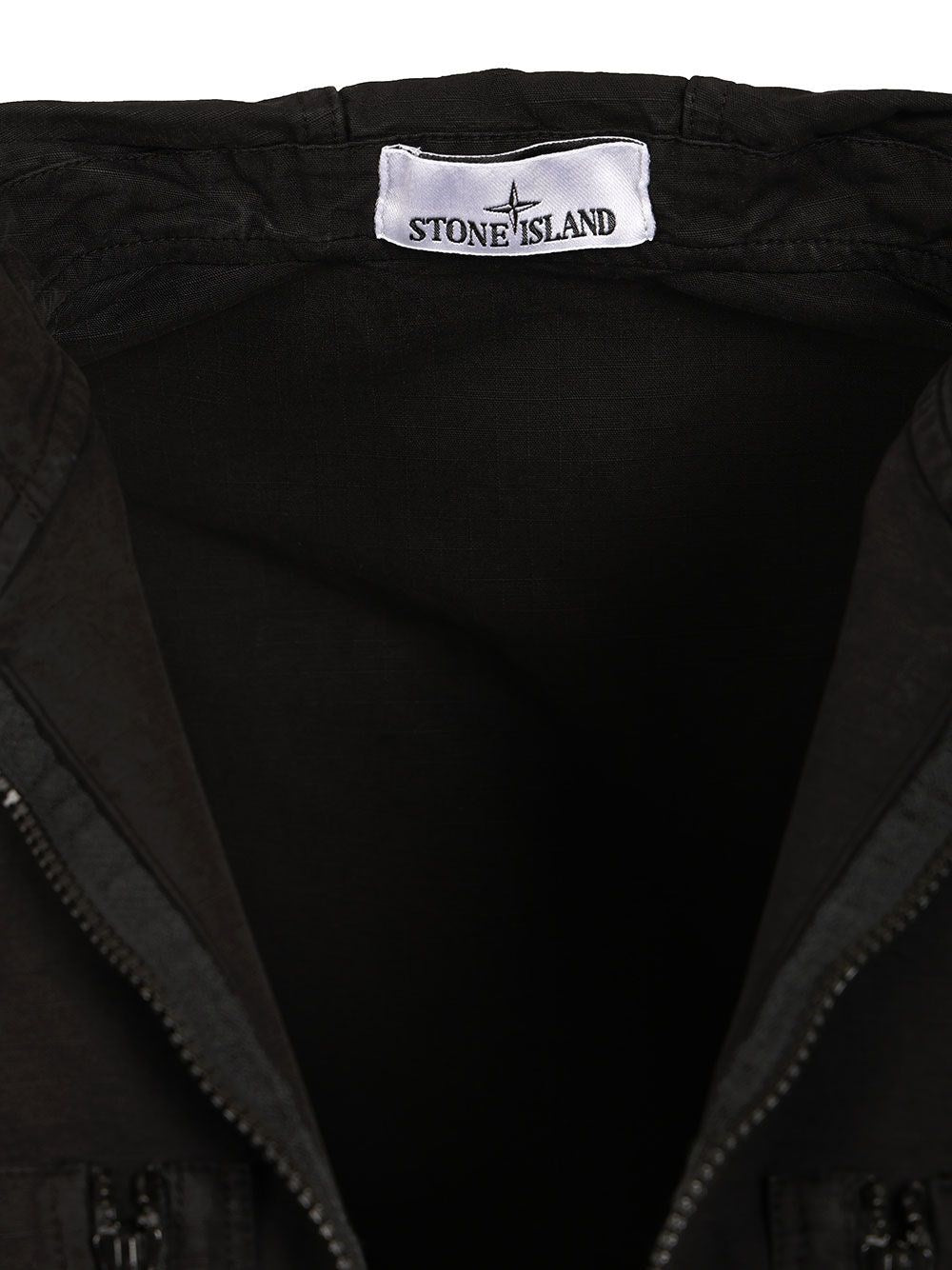 Stone Island Men Organic Cotton Ripstop Hooded Overshirt