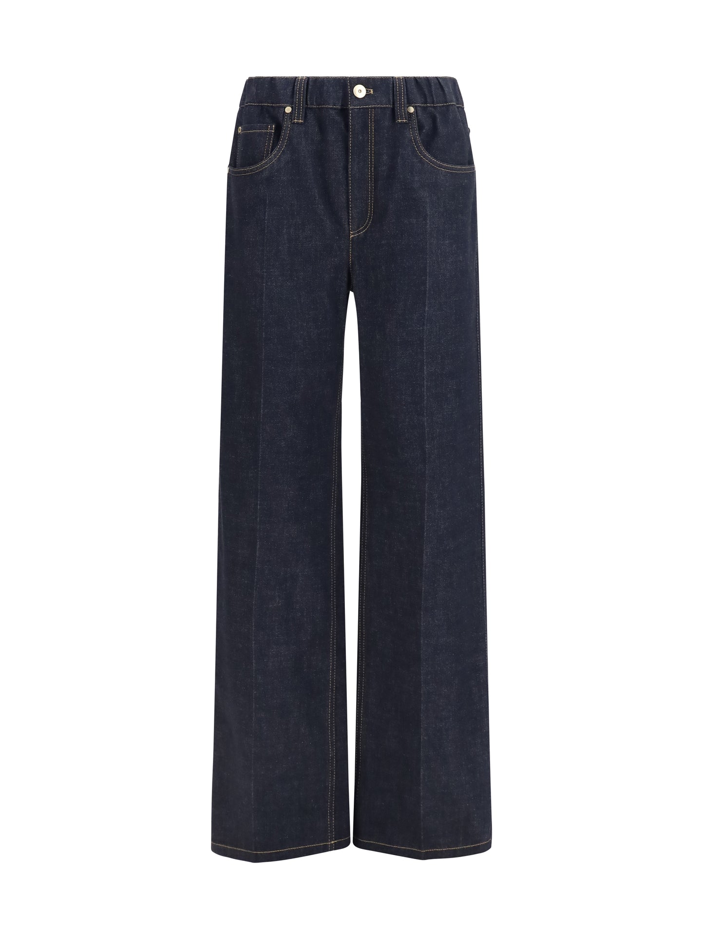 Brunello Cucinelli Women Palazzo Denim Pants BRUNELLO CUCINELLI