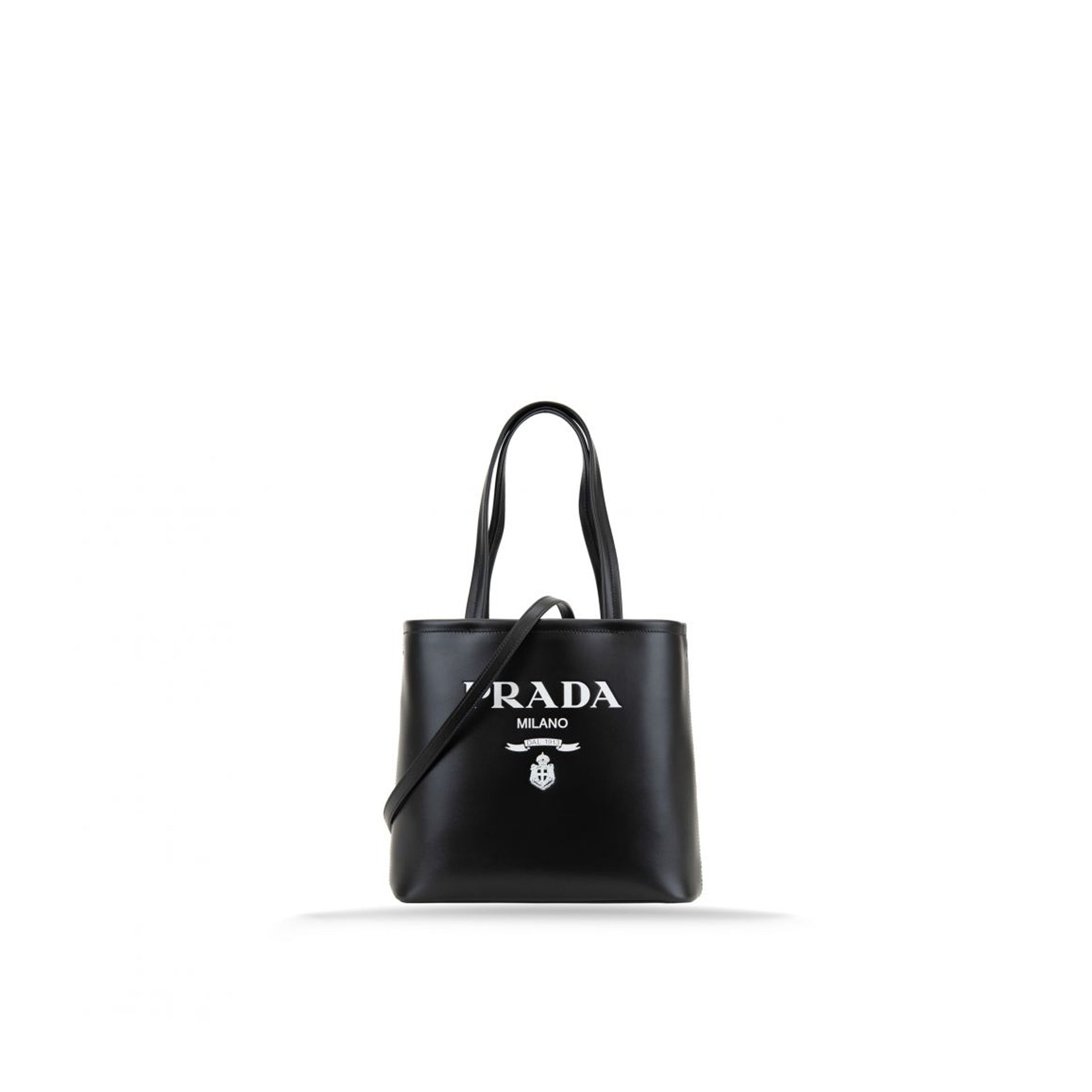 Prada Logo Leather Tote Bag Women PRADA