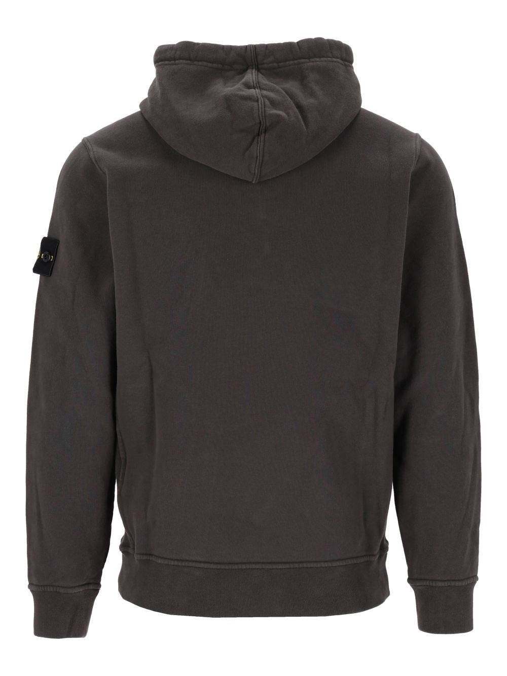 Stone Island Men Brushed Organic Cotton Hoodie STONE ISLAND
