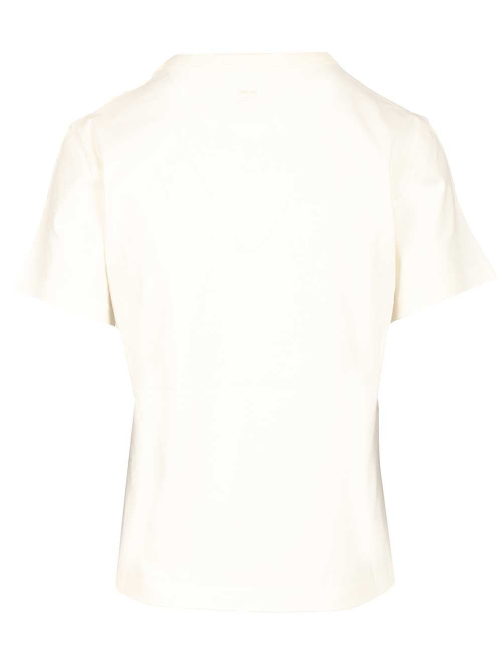 Courreges Women T-Shirt Embroidered Logo COURREGES