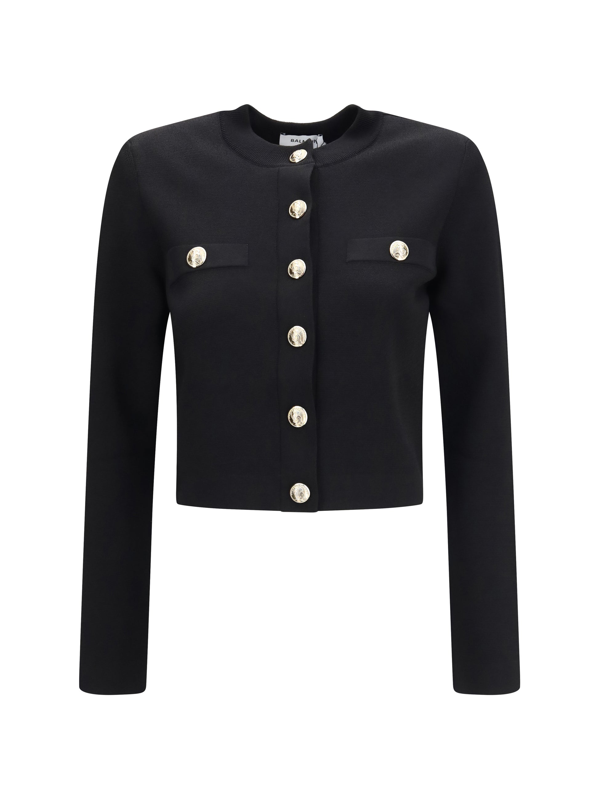 Balmain Women Round-Neck Viscose Cardigan BALMAIN