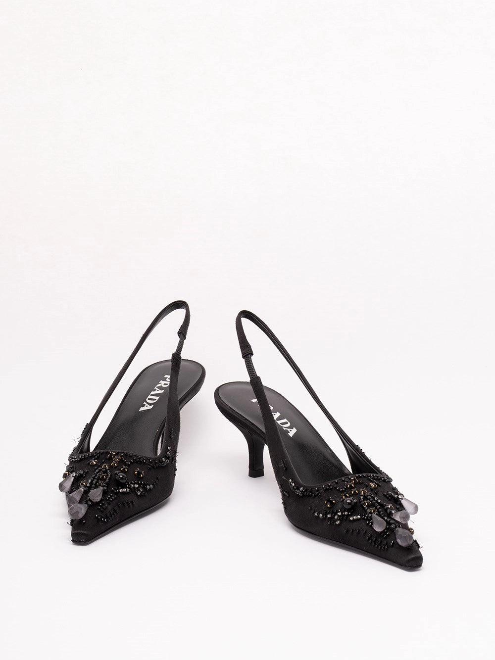 Prada Women Raso Slingback Pumps PRADA